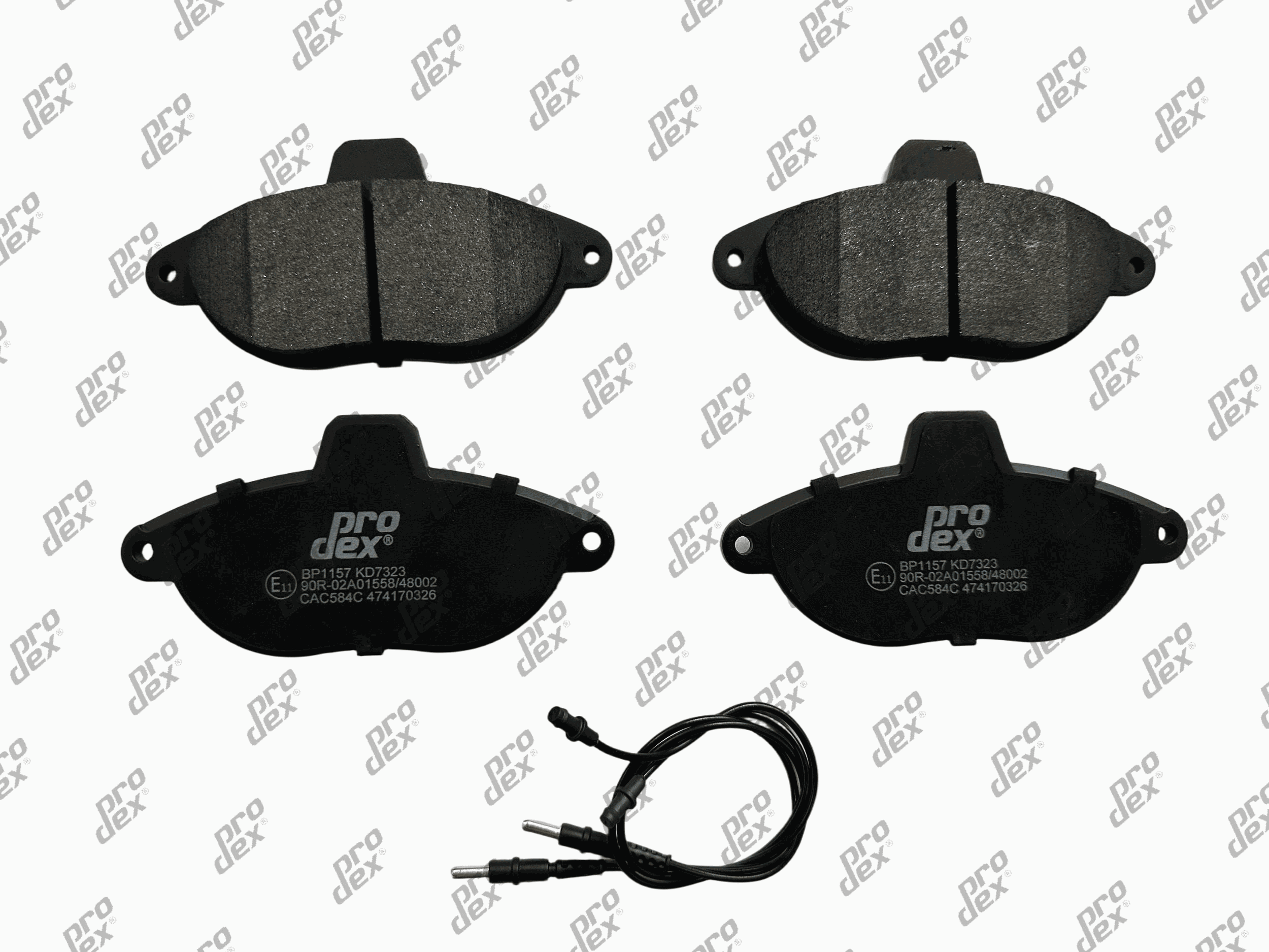 Plaquettes de frein avant (jeu de 4) Prodex BP1157 pour Citroën Jumpy I, Peugeot Expert