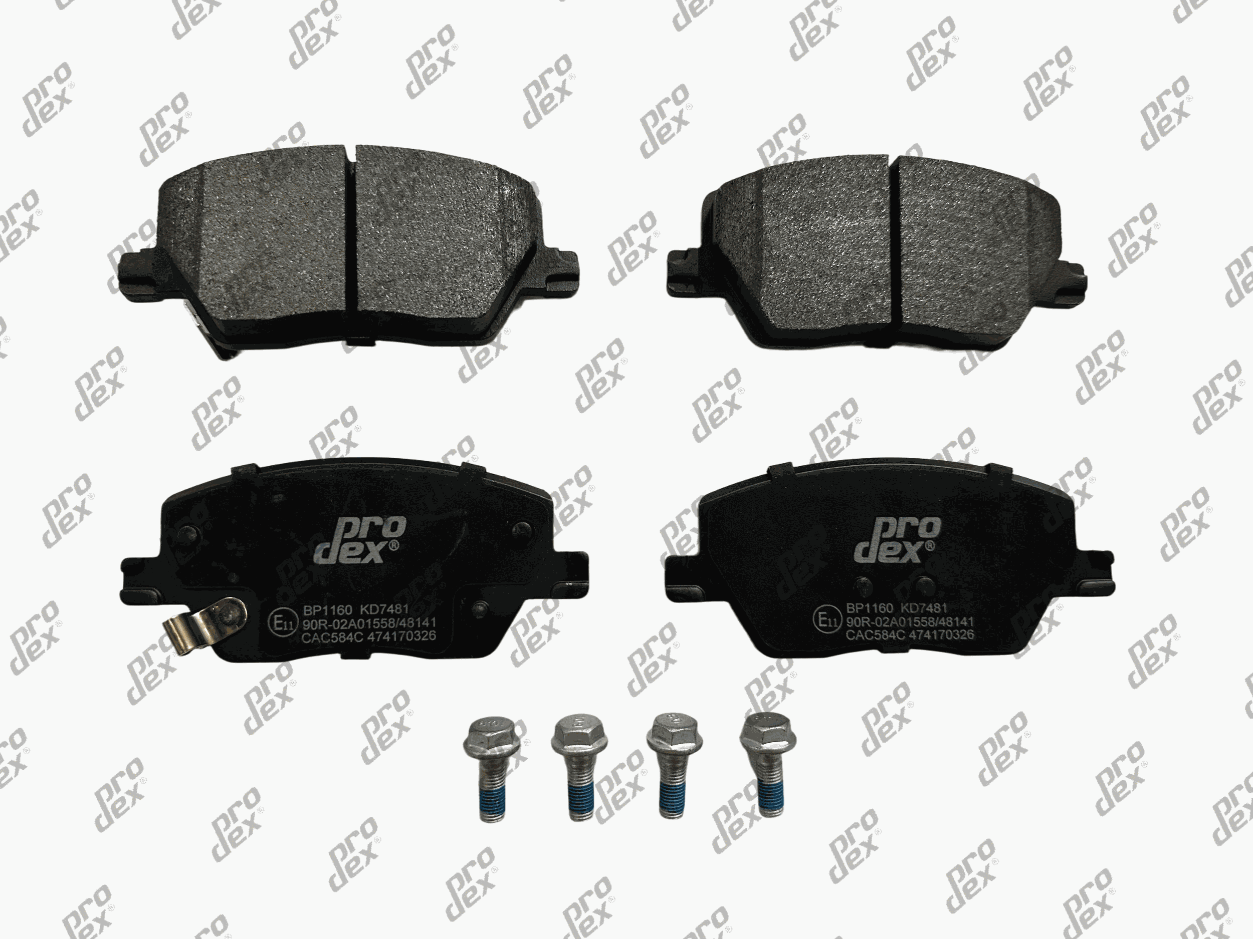 Plaquettes de frein avant (jeu de 4) Prodex BP1160 pour Fiat Tipo