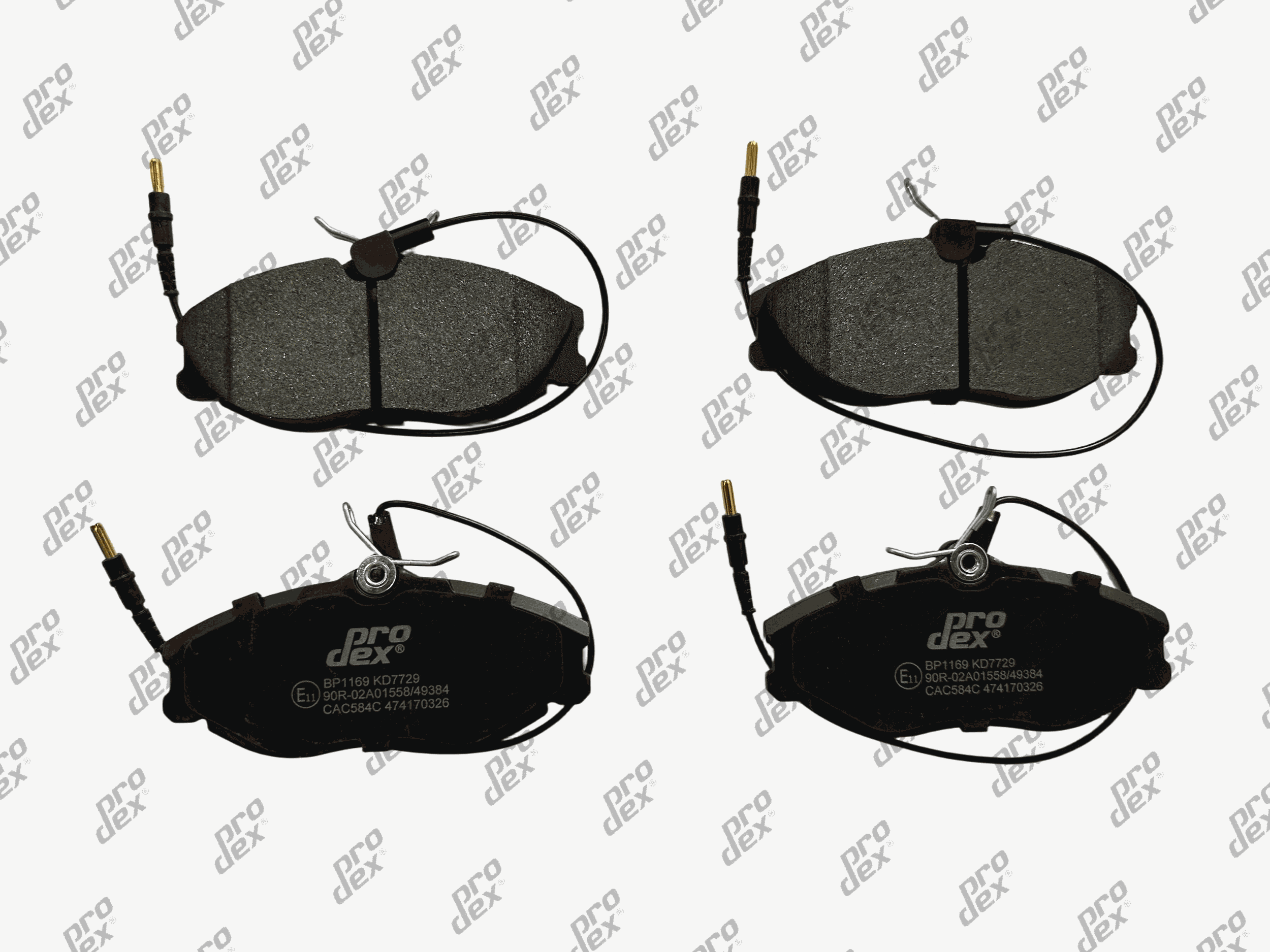 Plaquettes de frein avant (jeu de 4) Prodex BP1169 pour Peugeot 406