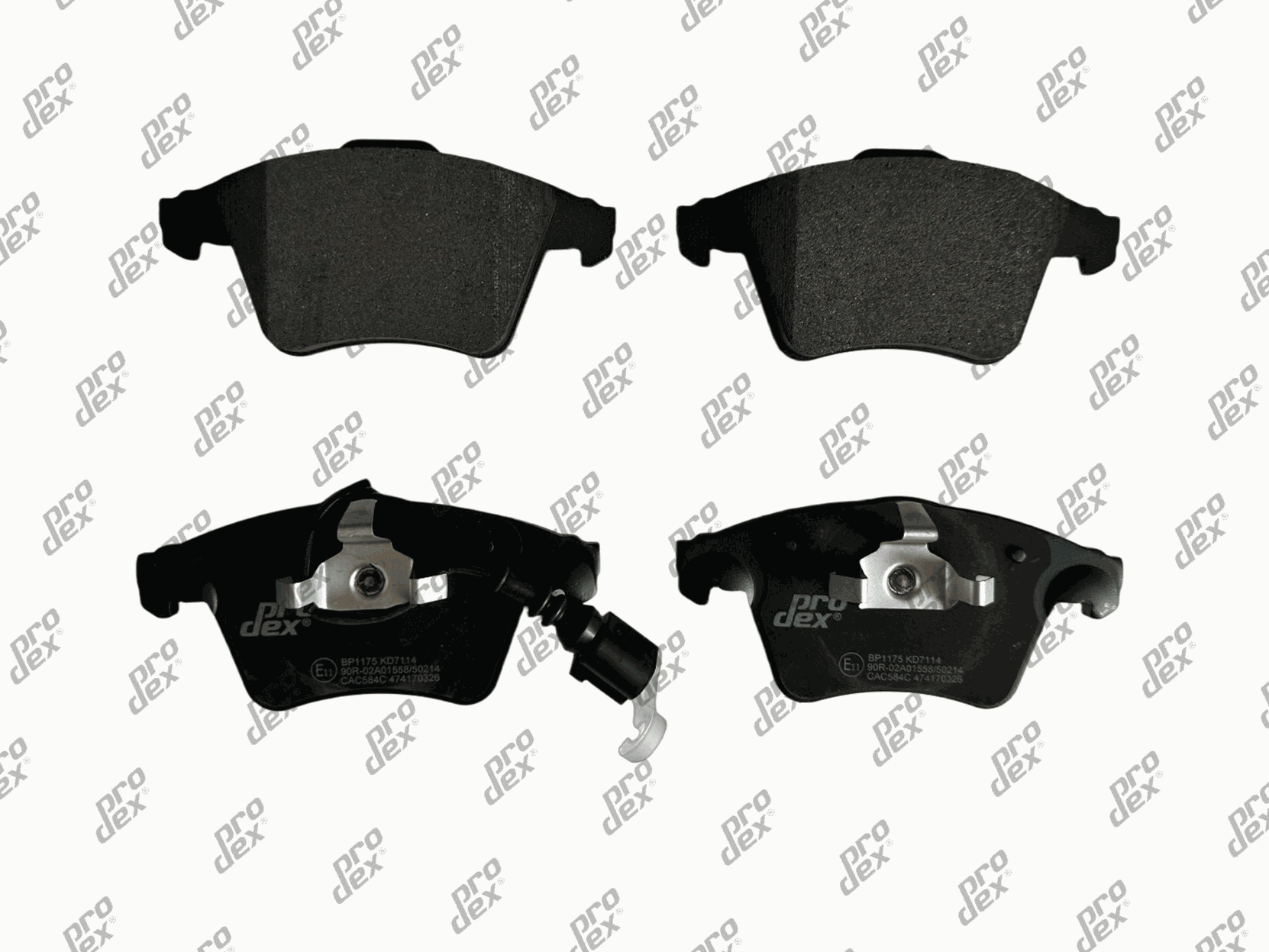 Plaquettes de frein avant (jeu de 4) Prodex BP1175 pour Volkswagen Transporter T6, Transporter T5