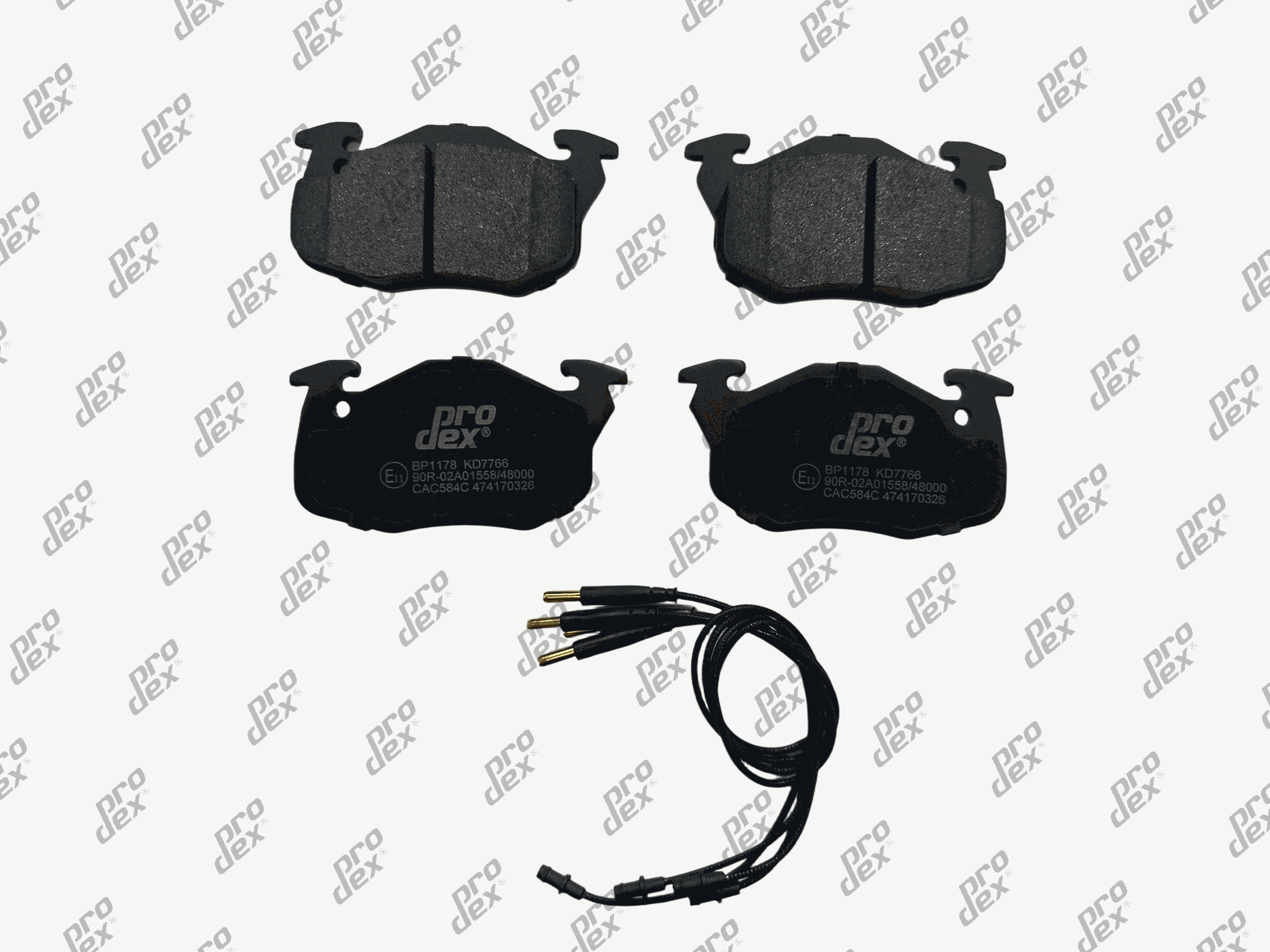 Plaquettes de frein avant (jeu de 4) Prodex BP1178 pour Citroën Saxo, Peugeot 106 II