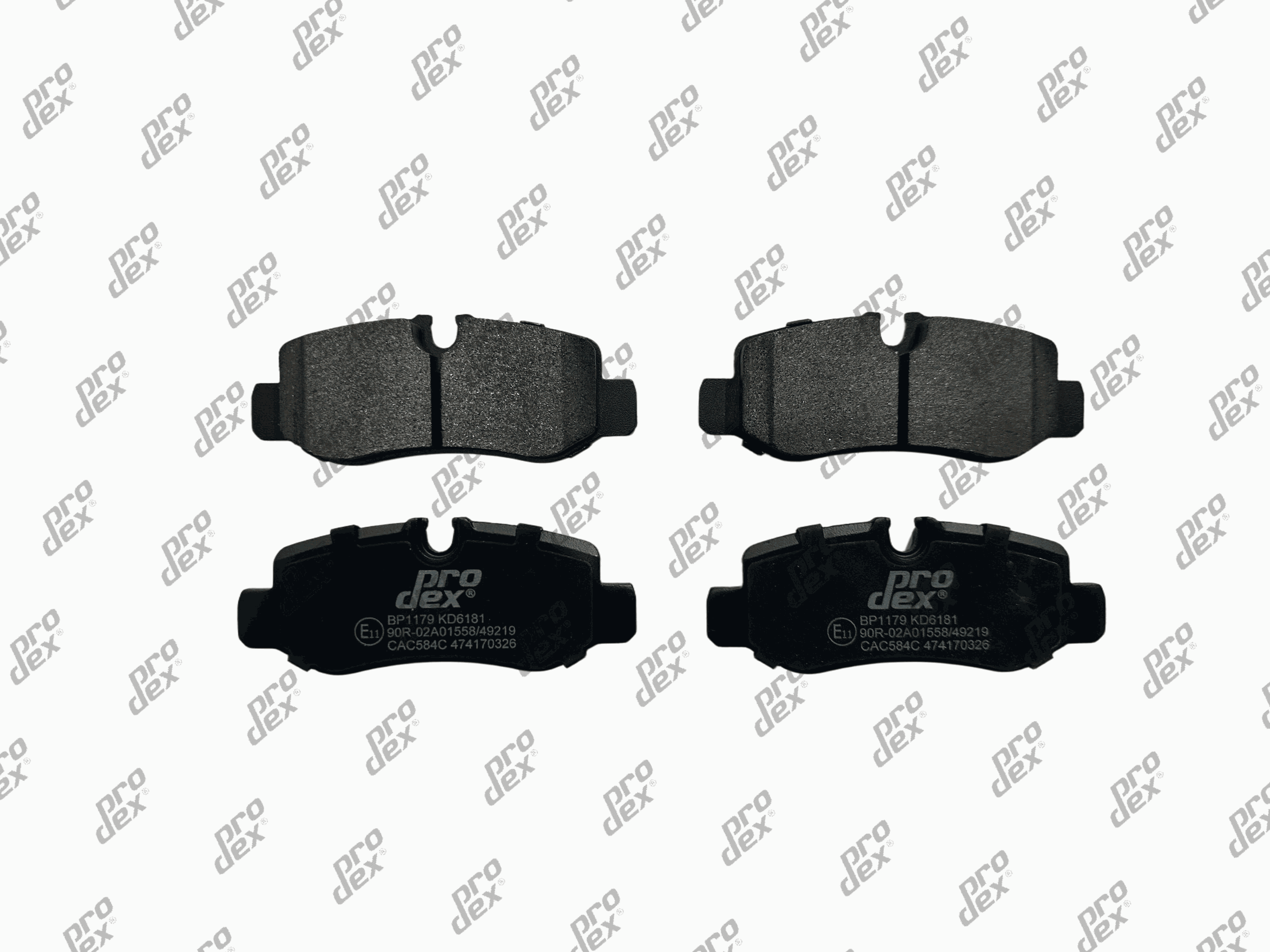 Plaquettes de frein arrière (jeu de 4) Prodex BP1179 pour Mercedes-Benz Vito, Classe V V, Vito Mixto