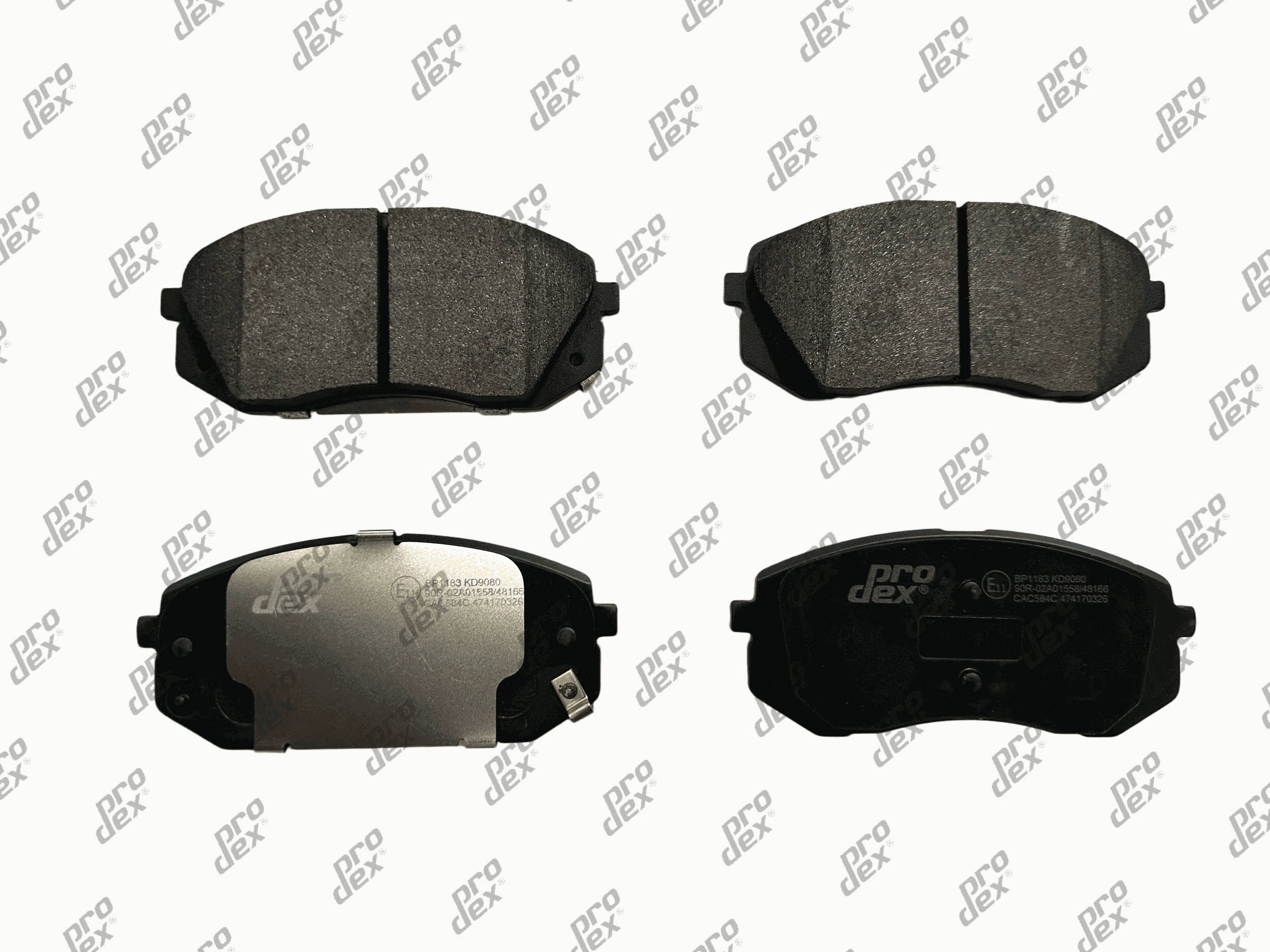 Plaquettes de frein avant (jeu de 4) Prodex BP1183 pour Kia Sportage III, Hyundai ix35, Kona, Tucson