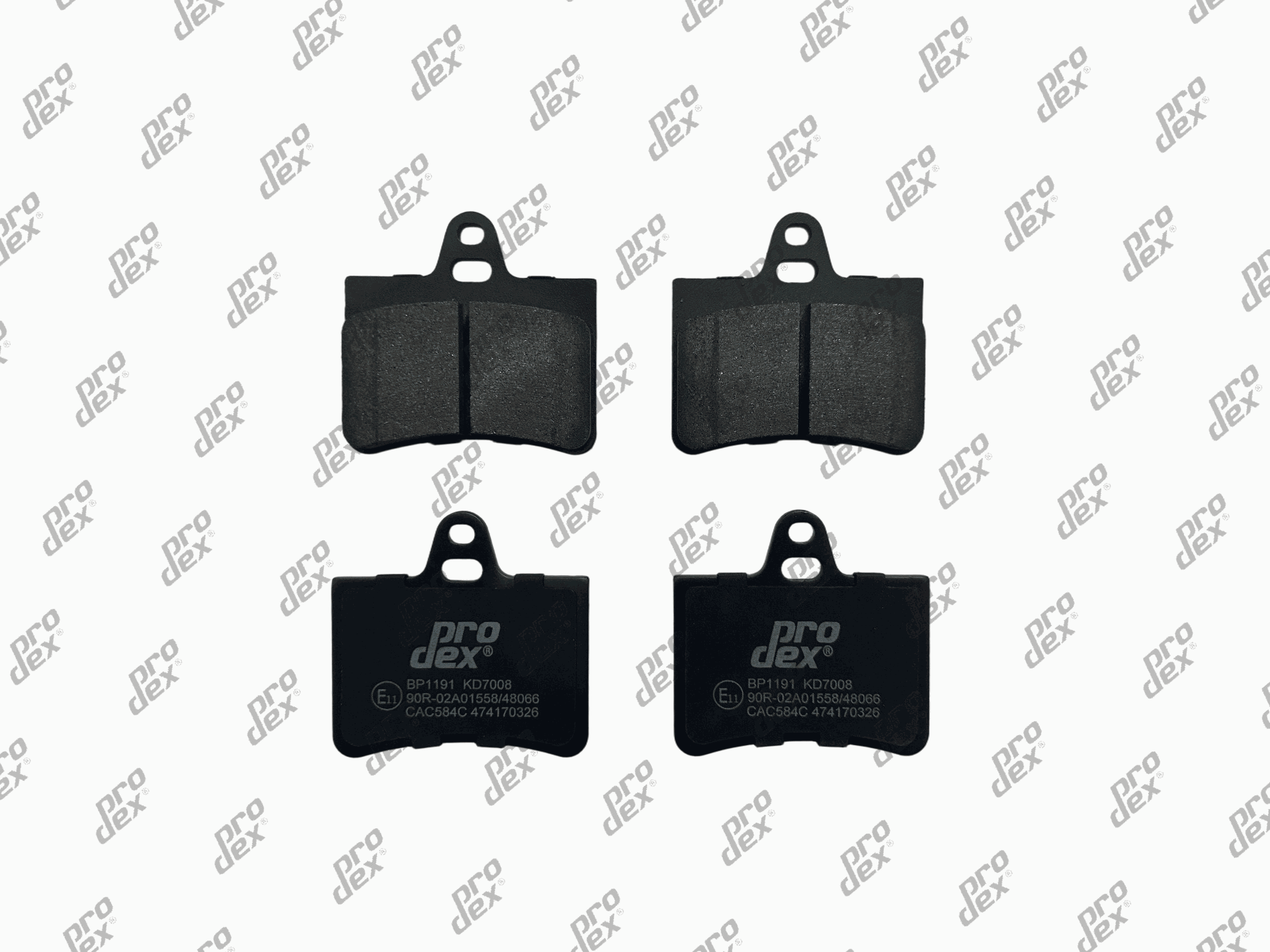 Plaquettes de frein arrière (jeu de 4) Prodex BP1191 pour Citroën C5 I, C5 II