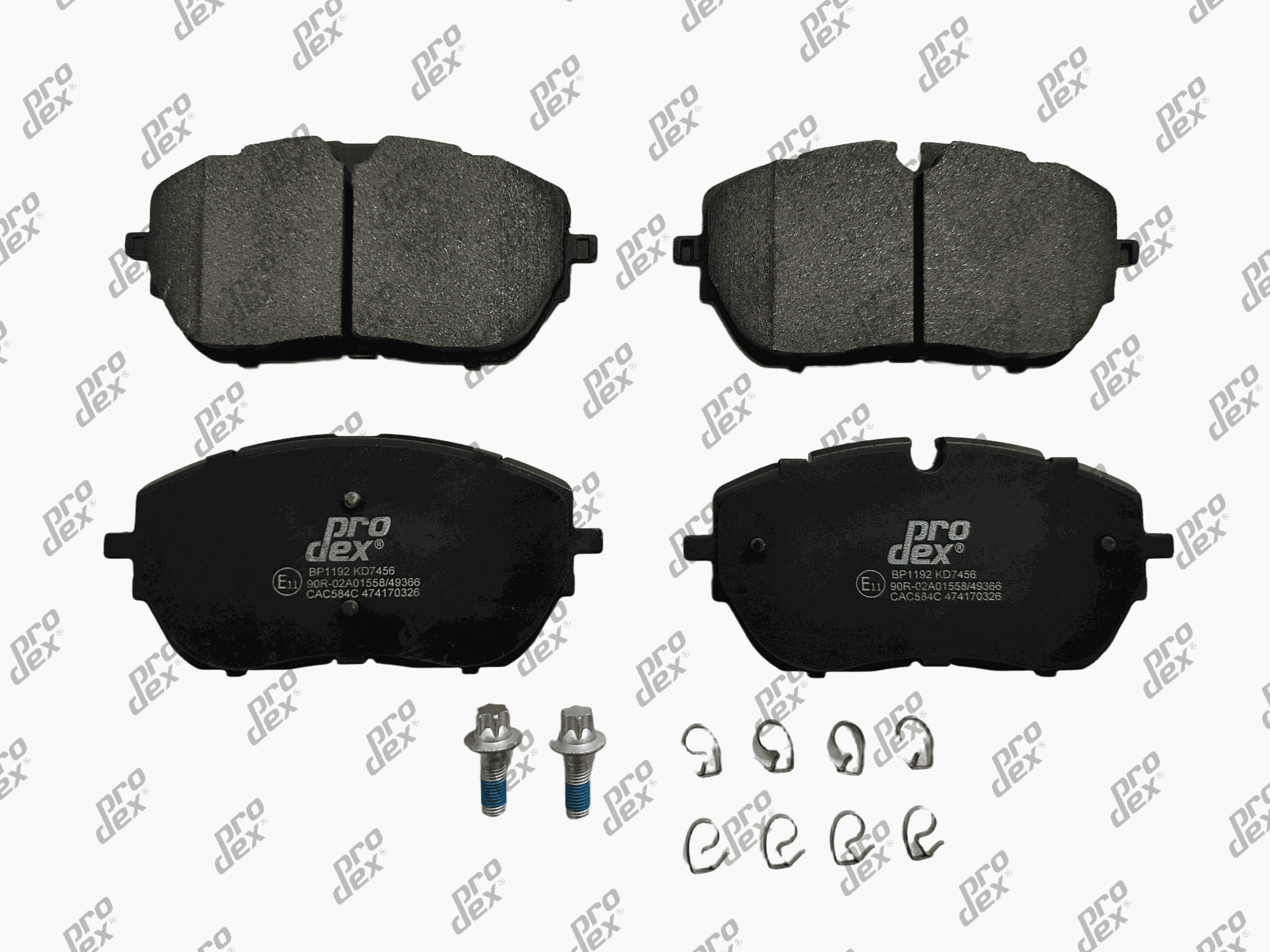 Plaquettes de frein avant (jeu de 4) Prodex BP1192 pour Citroën C5 Aircross, Peugeot 308, 308 II, DS DS 7 Crossback