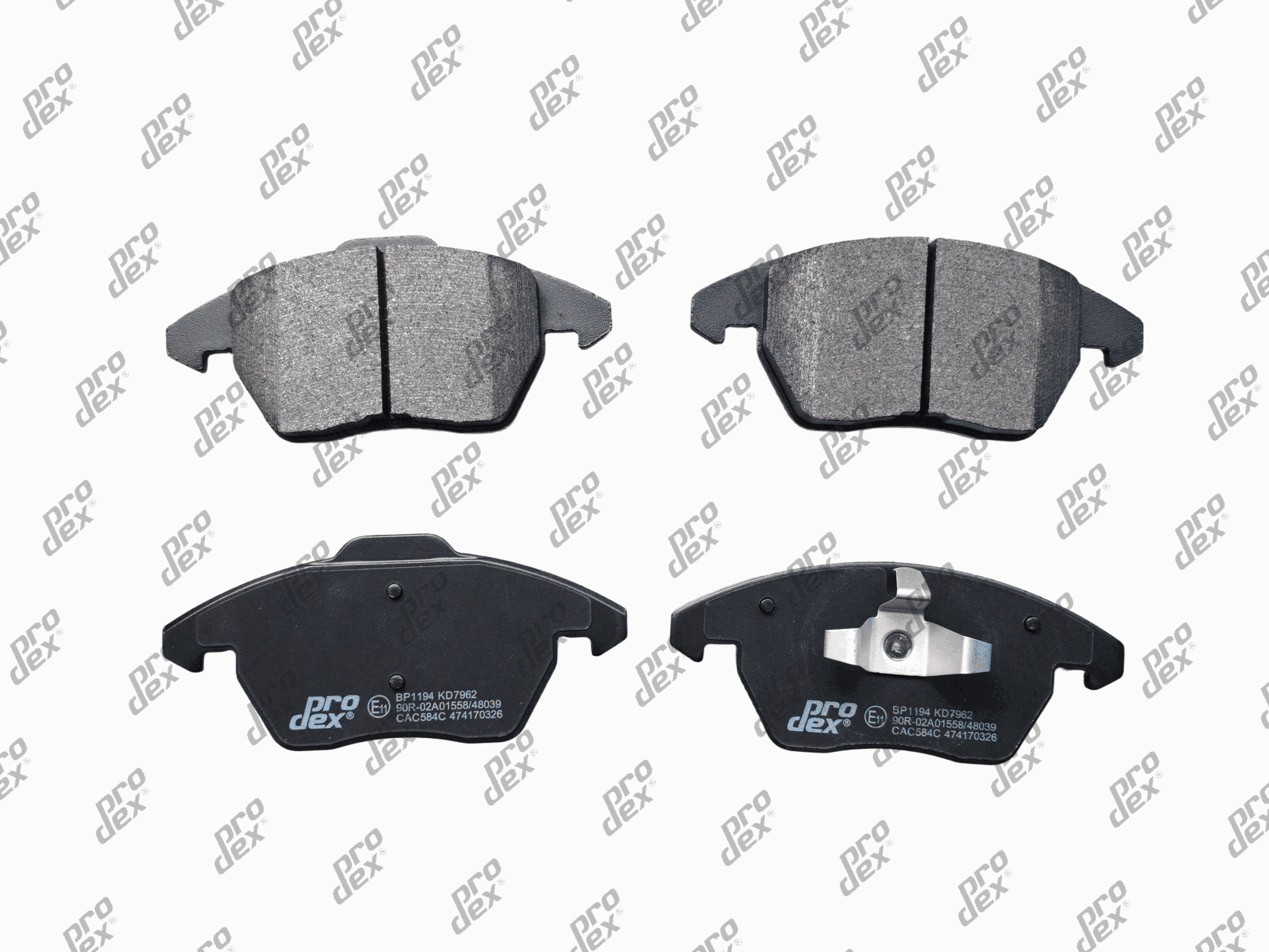 Plaquettes de frein avant (jeu de 4) Prodex BP1194 pour Volkswagen Polo V