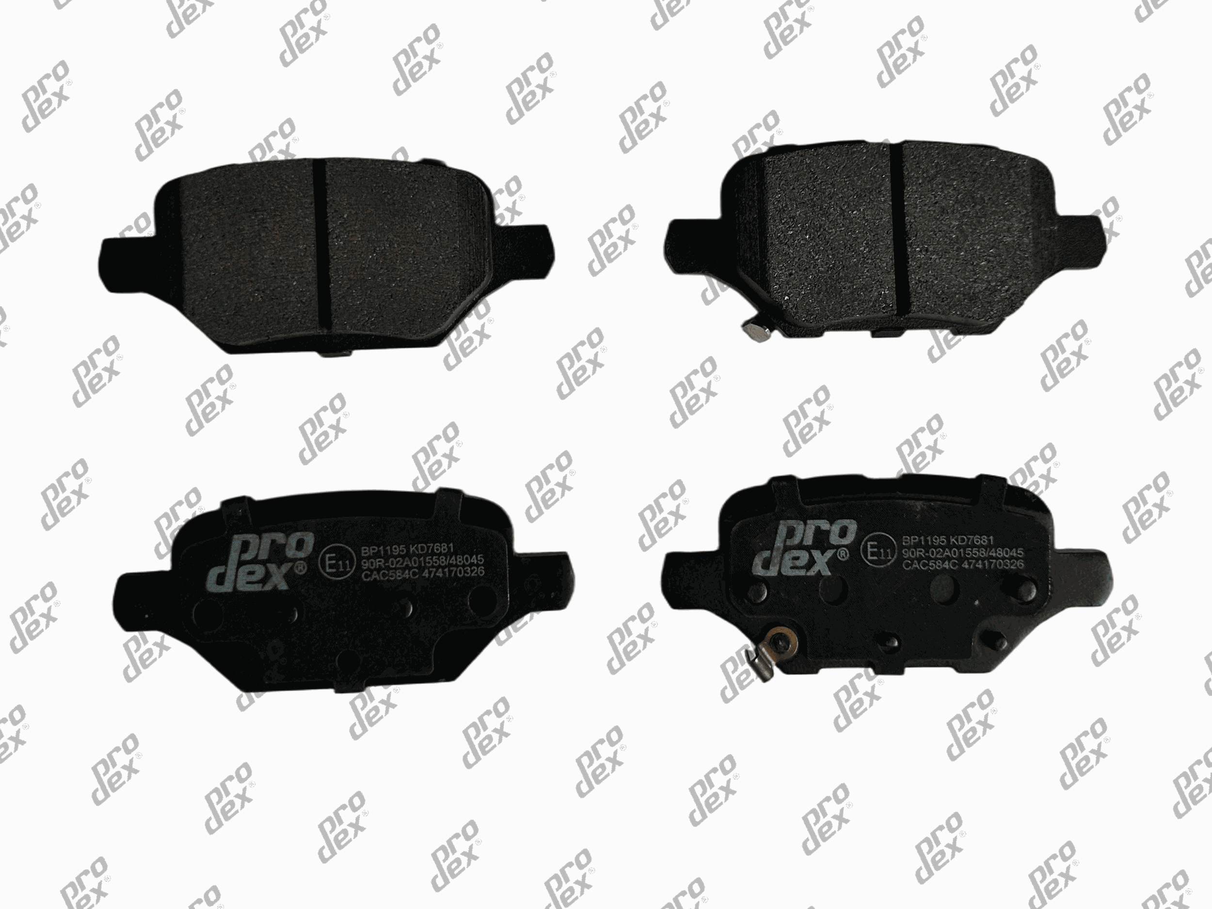 Plaquettes de frein arrière (jeu de 4) Prodex BP1195 pour Opel Mokka / Mokka X
