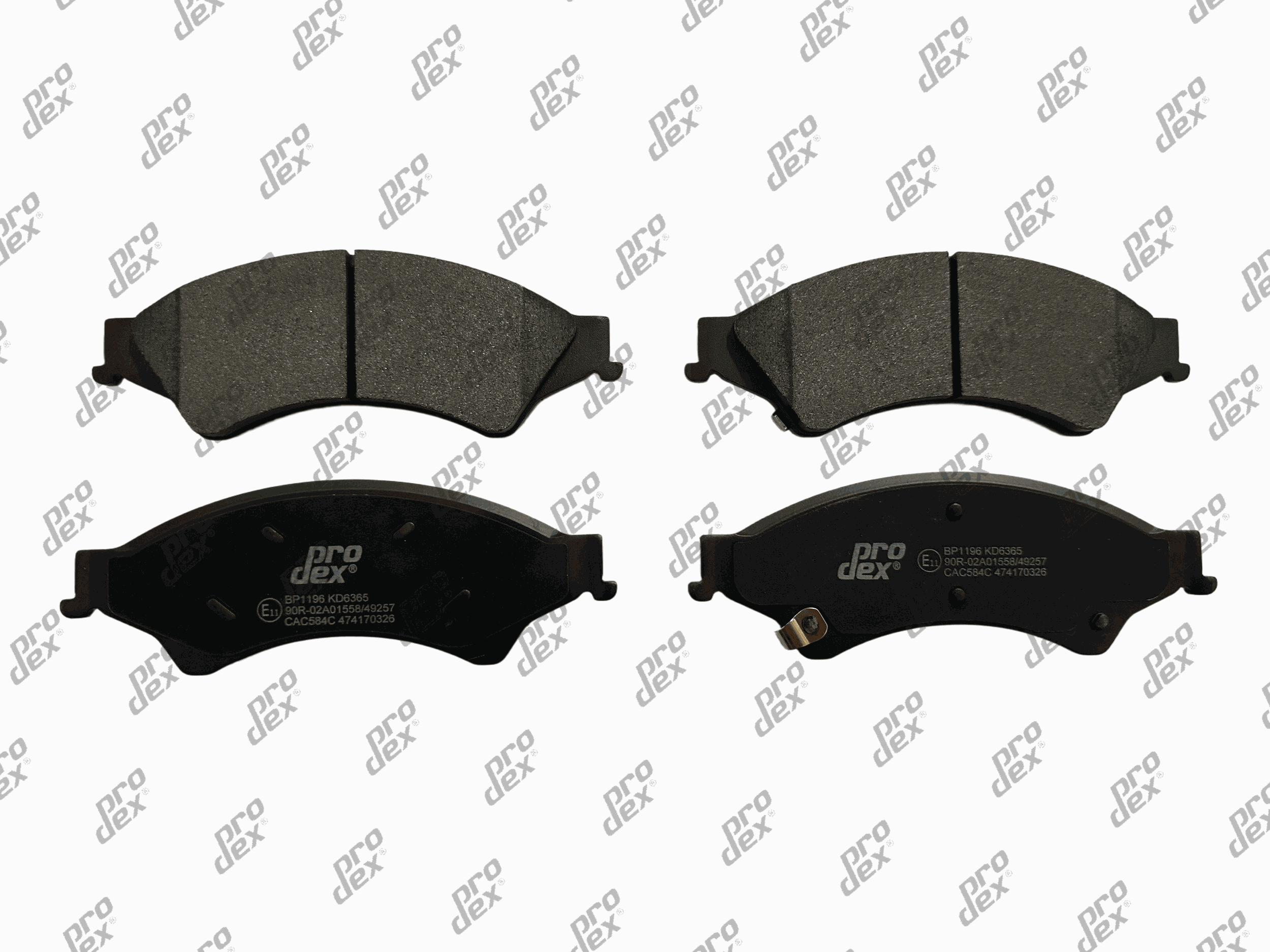 Plaquettes de frein avant (jeu de 4) Prodex BP1196 pour Ford Ranger