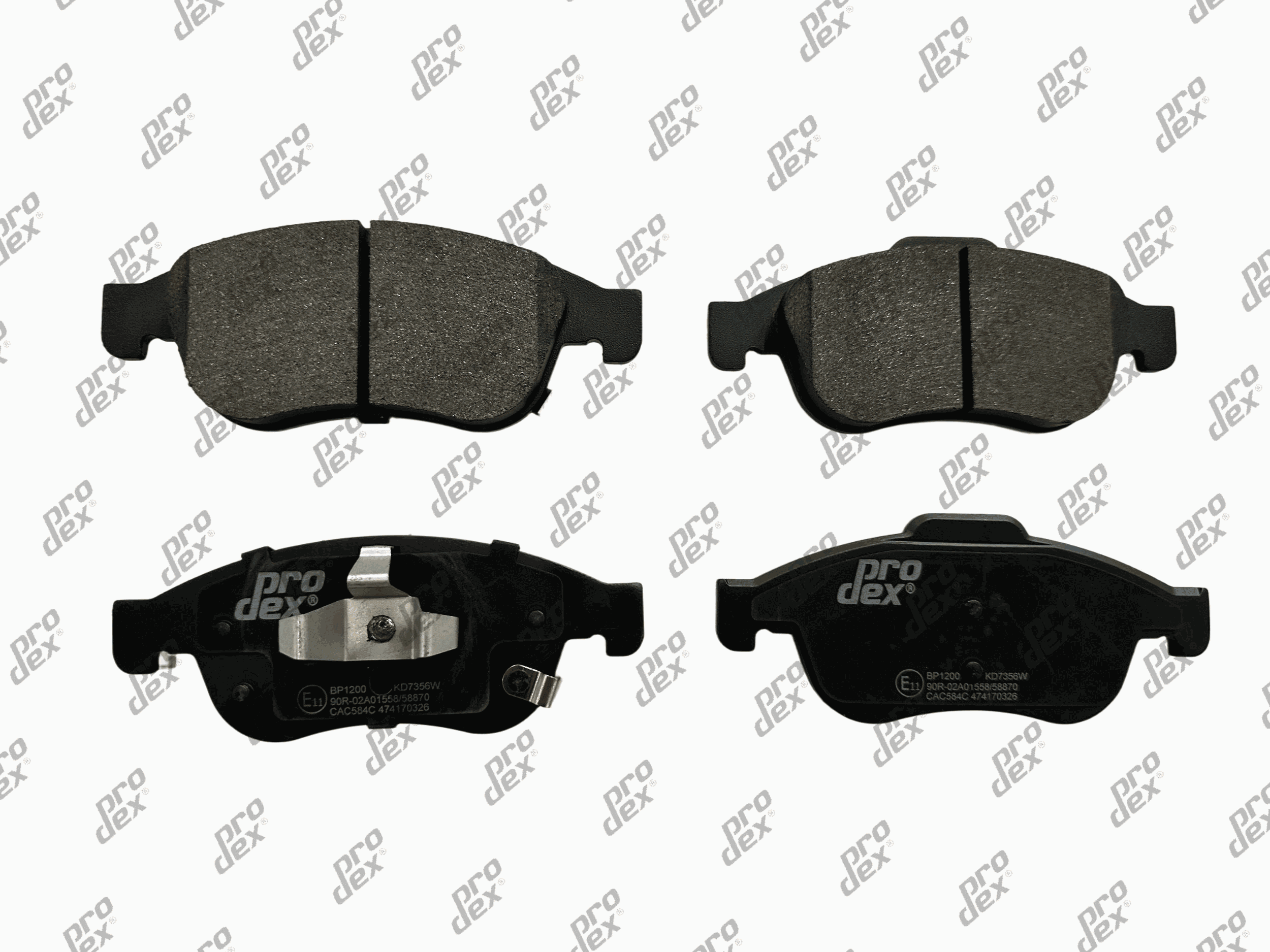 Plaquettes de frein avant (jeu de 4) Prodex BP1200 pour Fiat 500X, Jeep Renegade