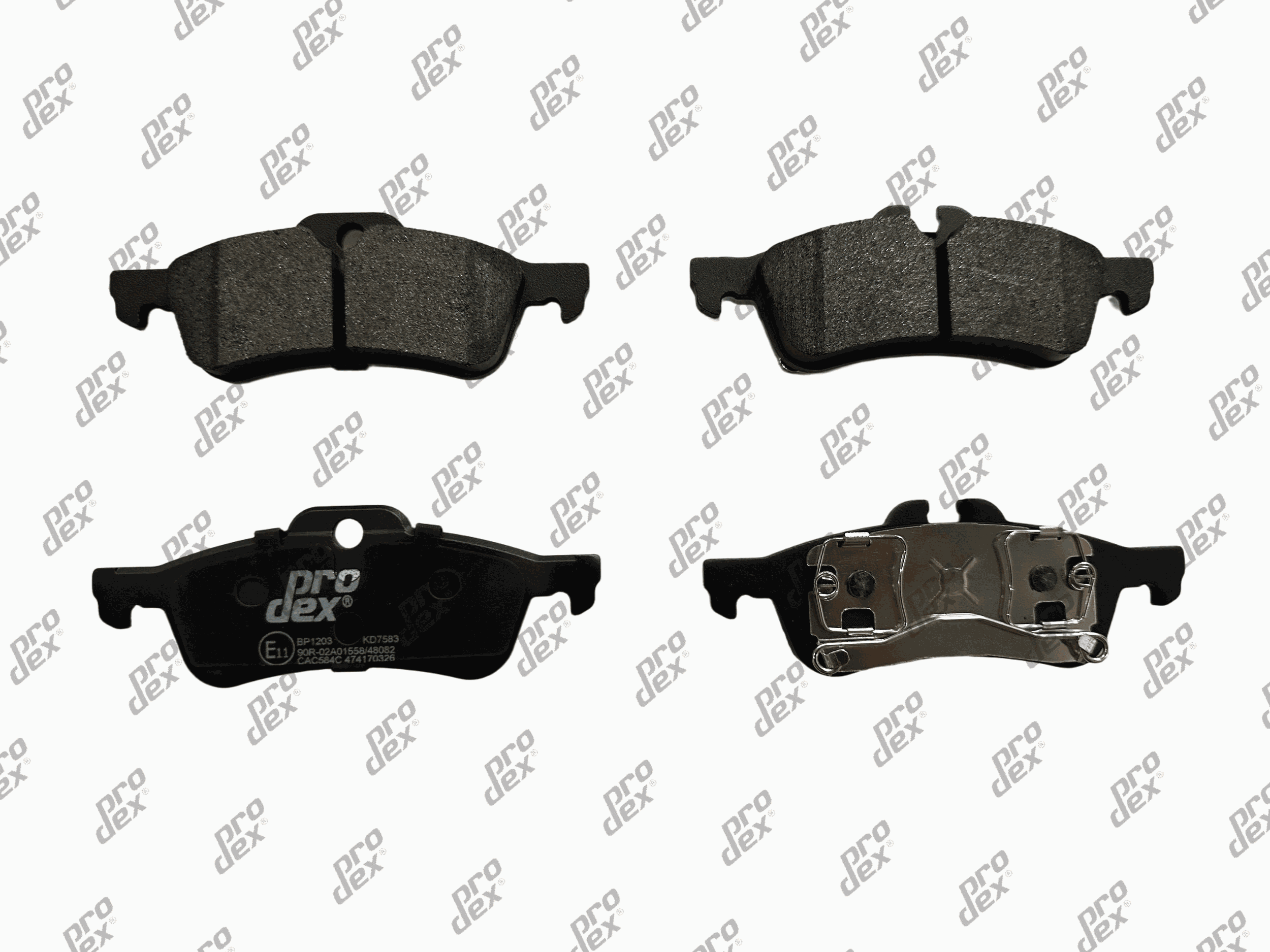 Plaquettes de frein arrière (jeu de 4) Prodex BP1203 pour Mini Mini Cooper, Mini One, Mini Décapotable Cooper, Mini One D