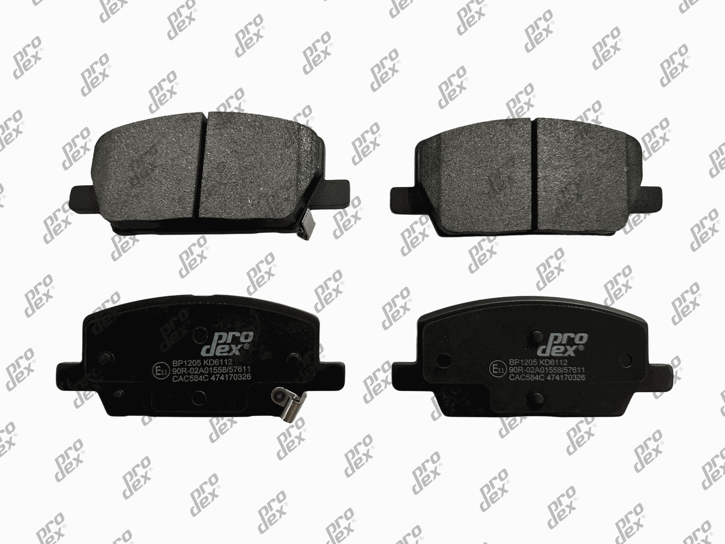 Plaquettes de frein avant (jeu de 4) Prodex BP1205 pour Opel Mokka / Mokka X