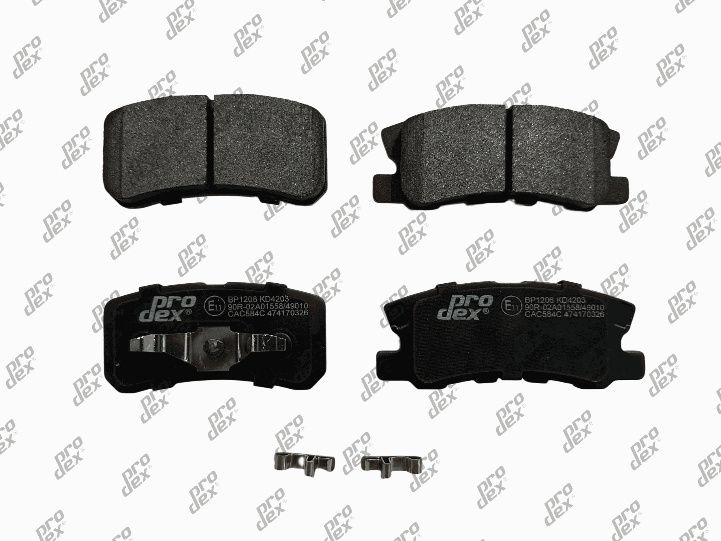 Plaquettes de frein arrière (jeu de 4) Prodex BP1206 pour Citroën C4 Aircross, C-Crosser, Peugeot 4007, Mitsubishi Pajero III Canvas Top