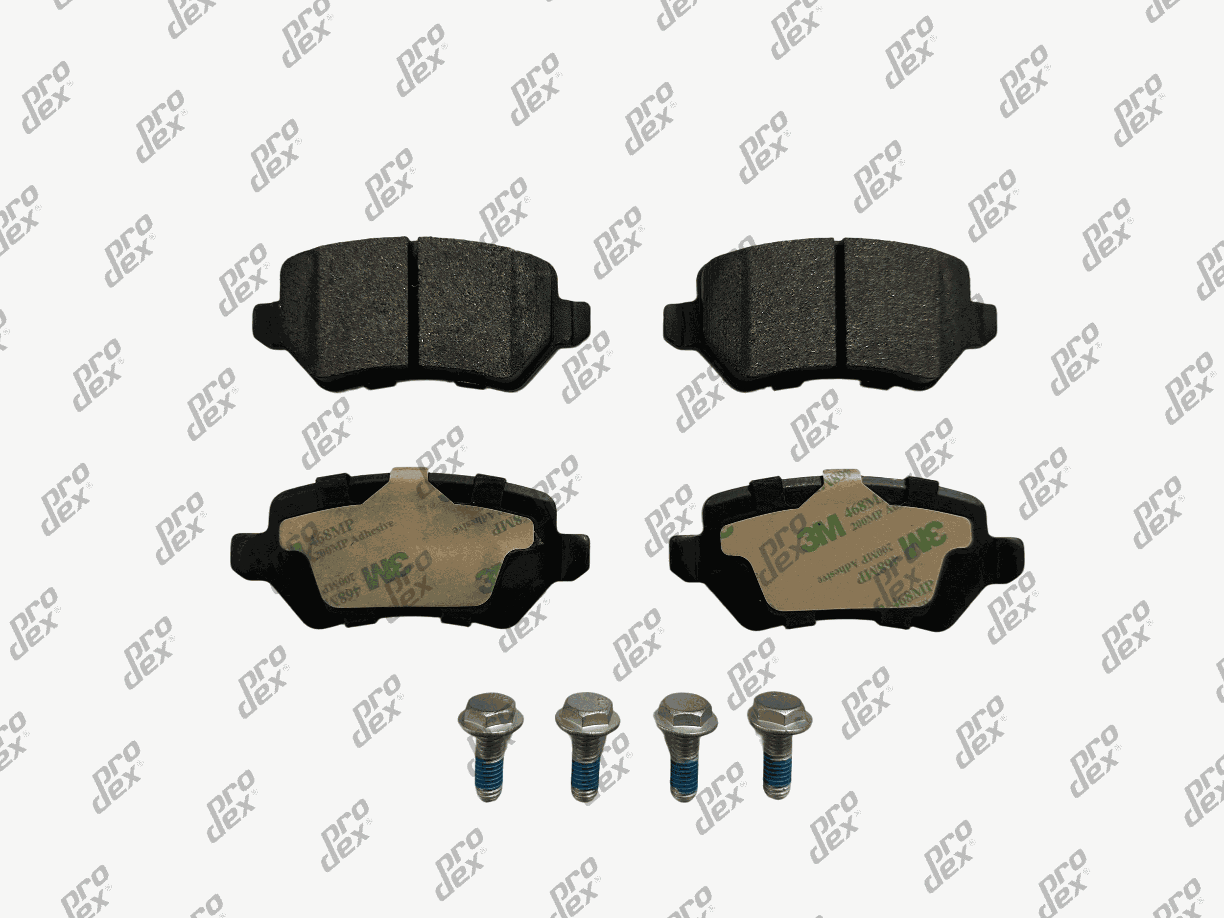 Plaquettes de frein arrière (jeu de 4) Prodex BP1207 pour Opel Zafira / Zafira Family B, Meriva B