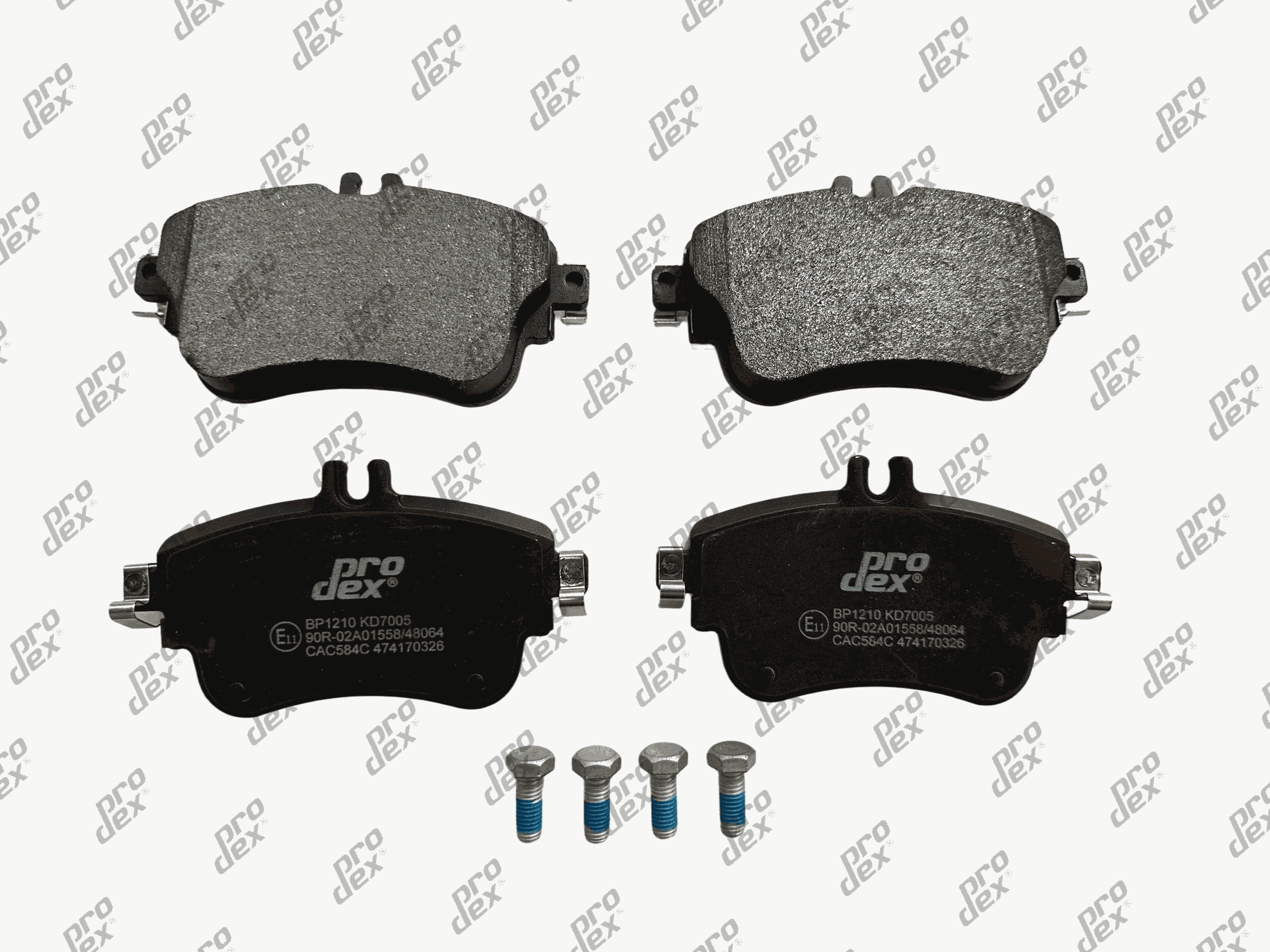 Plaquettes de frein avant (jeu de 4) Prodex BP1210 pour Mercedes-Benz Classe A A, Classe B