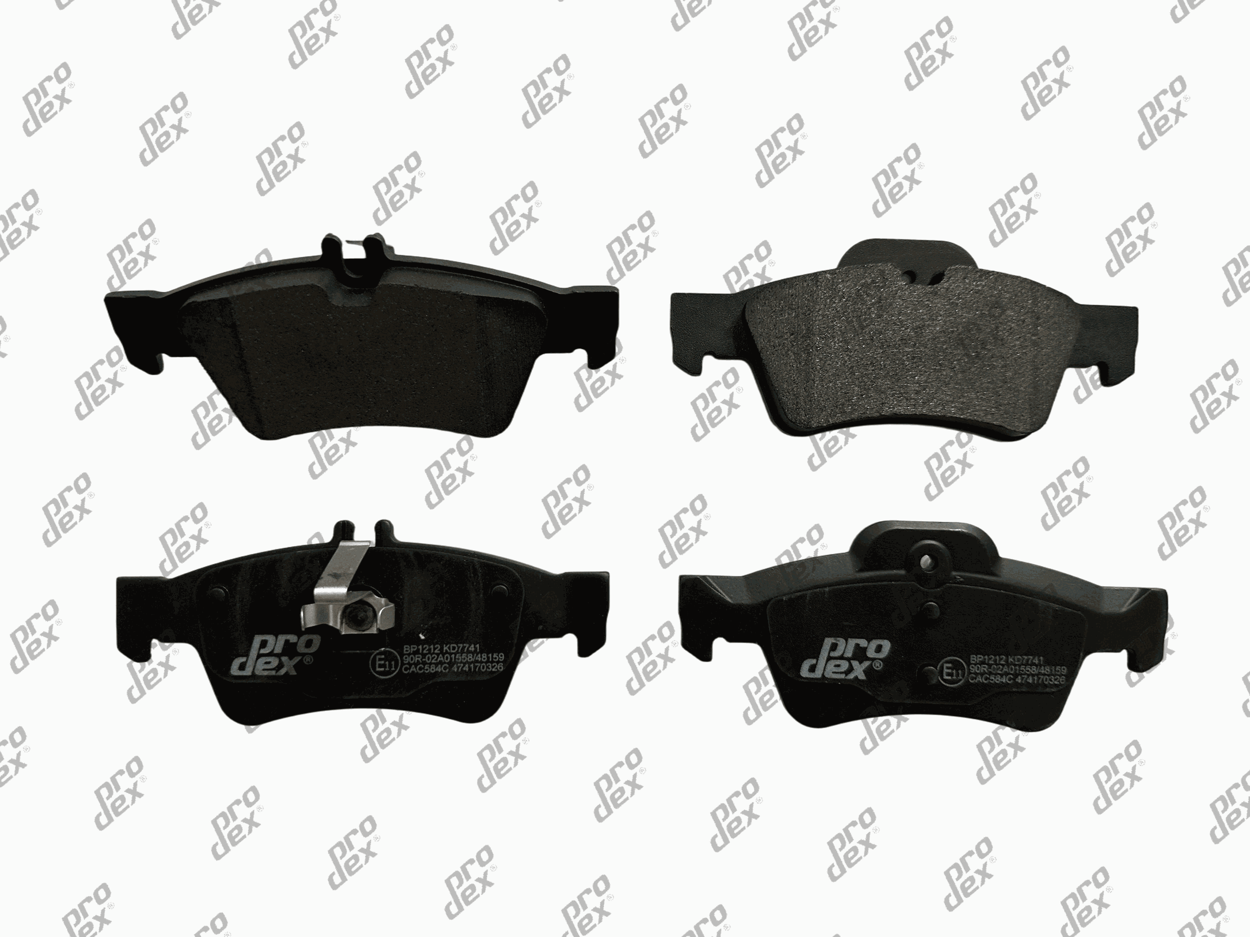 Plaquettes de frein arrière (jeu de 4) Prodex BP1212 pour Mercedes-Benz Classe E E, Cls Cls
