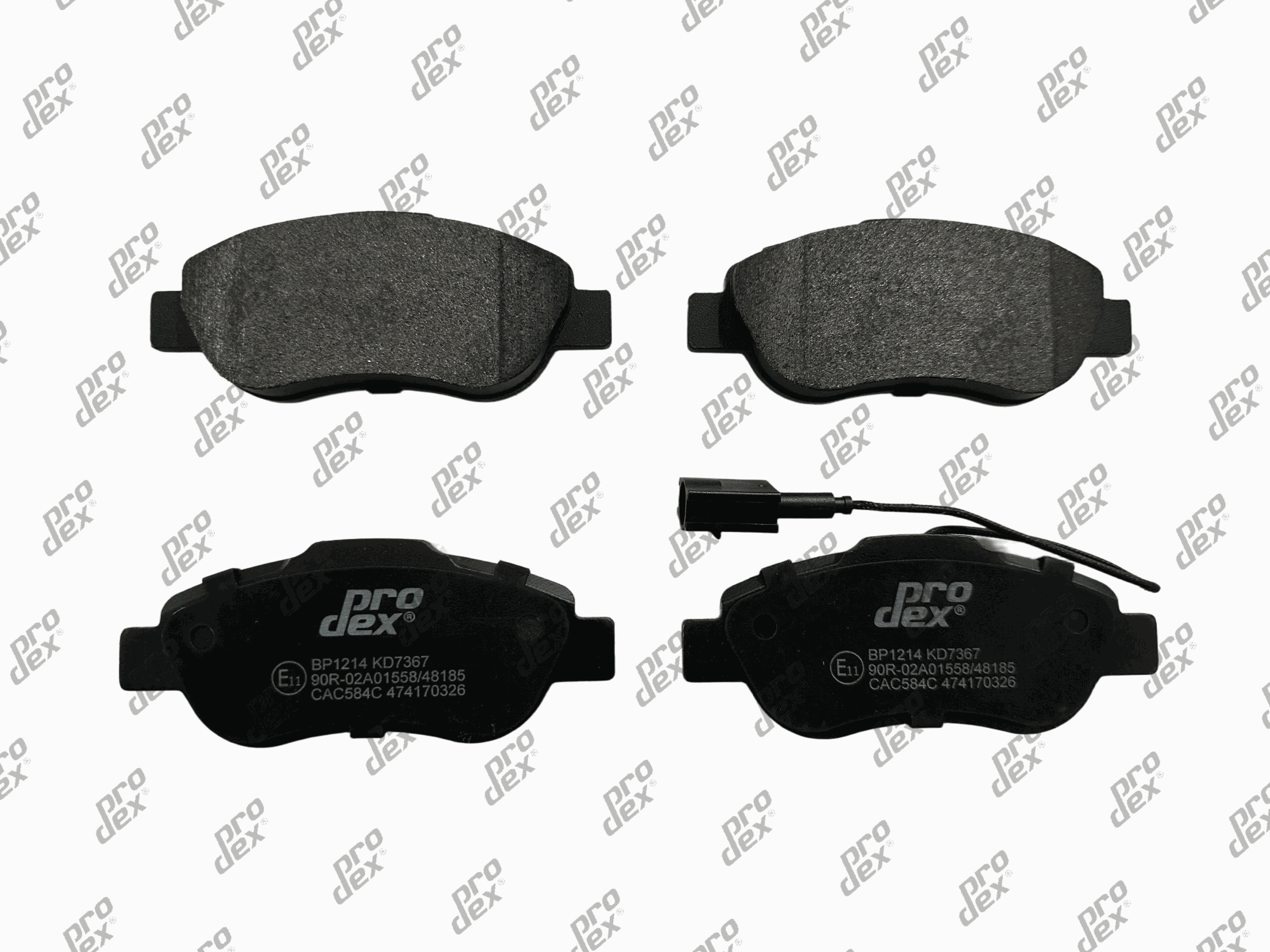 Plaquettes de frein avant (jeu de 4) Prodex BP1214 pour Fiat 500 C, 500, Panda, Ford KA