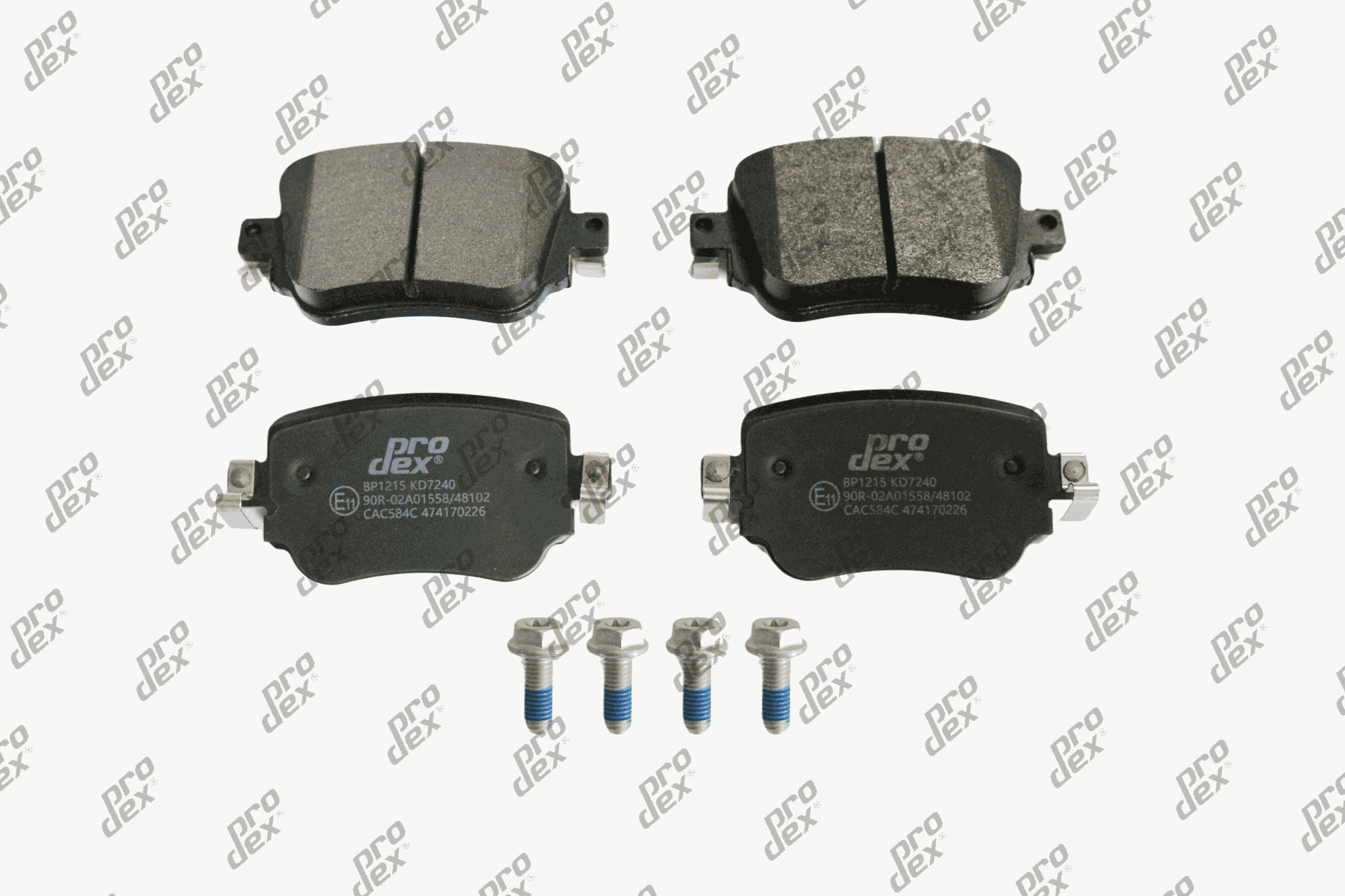 Plaquettes de frein arrière (jeu de 4) Prodex BP1215 pour Audi Q3, A1
