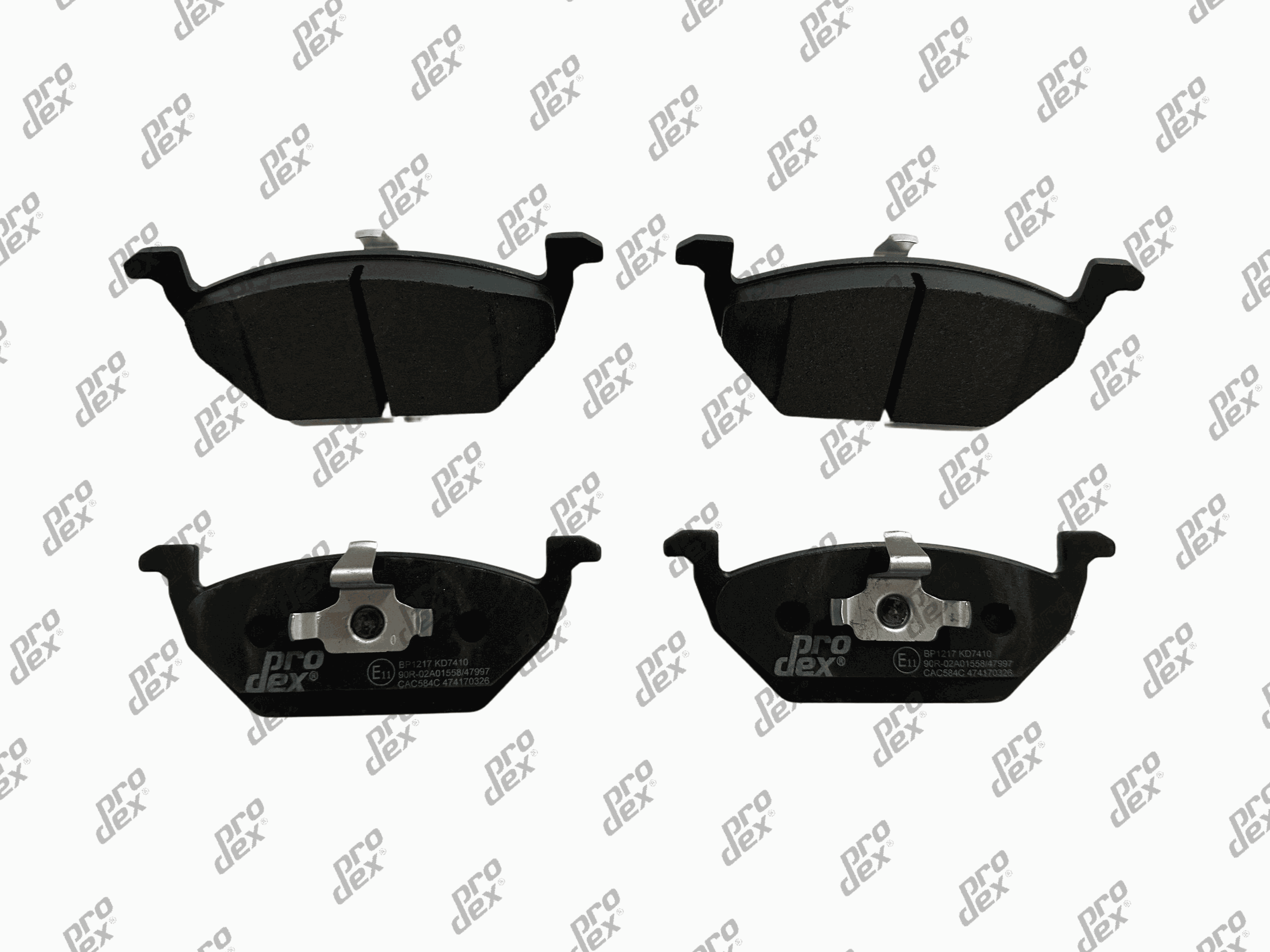 Plaquettes de frein avant (jeu de 4) Prodex BP1217 pour Volkswagen Polo VI, Audi A3, Seat Ibiza II