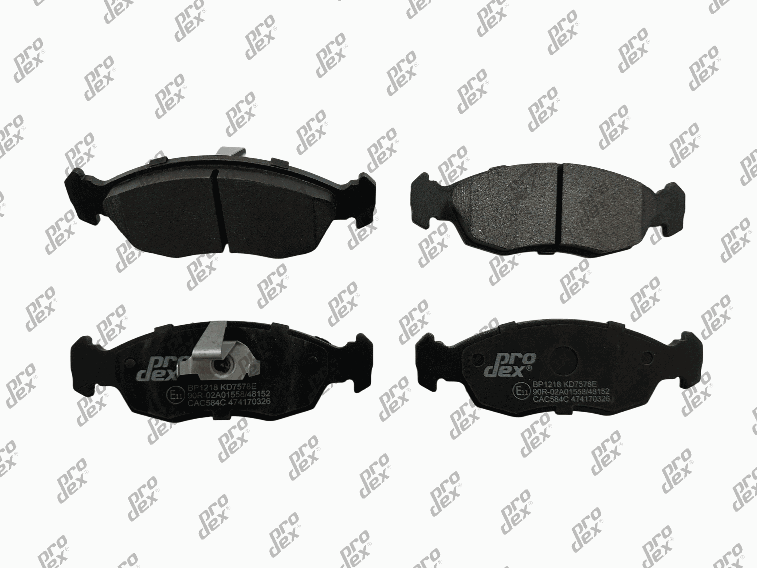 Plaquettes de frein avant (jeu de 4) Prodex BP1218 pour Citroën Saxo, Peugeot 106 II