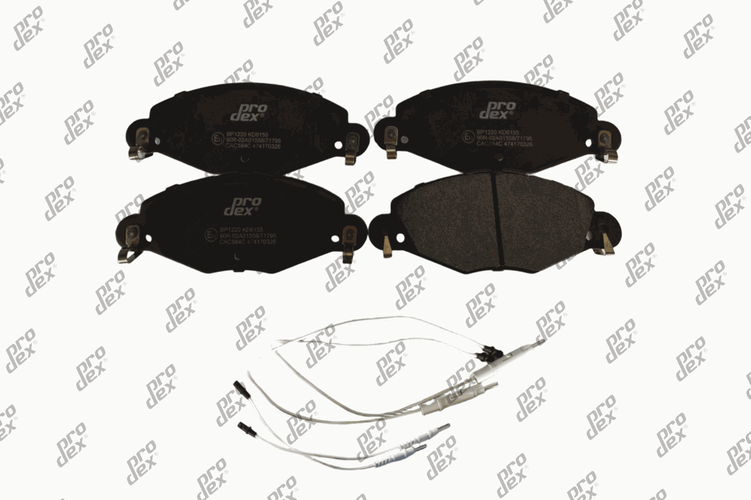 Plaquettes de frein avant (jeu de 4) Prodex BP1220 pour Citroën C5 II, C5 I