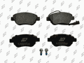 Plaquettes de frein avant (jeu de 4) Prodex BP1221 pour Fiat Grande Punto, 500 C, Citroën Nemo, Peugeot Bipper