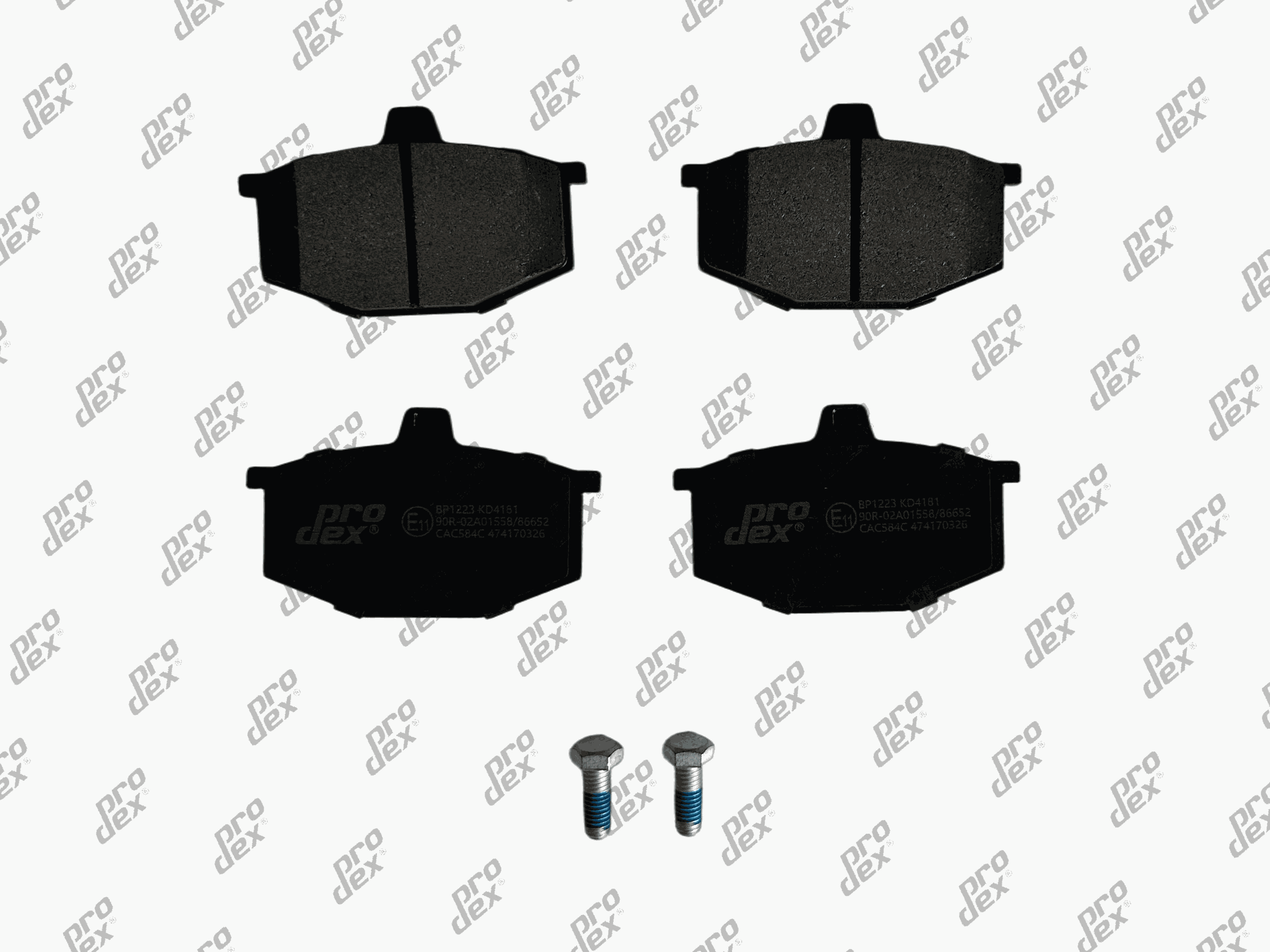 Plaquettes de frein avant (jeu de 4) Prodex BP1223 pour Renault 5, 4