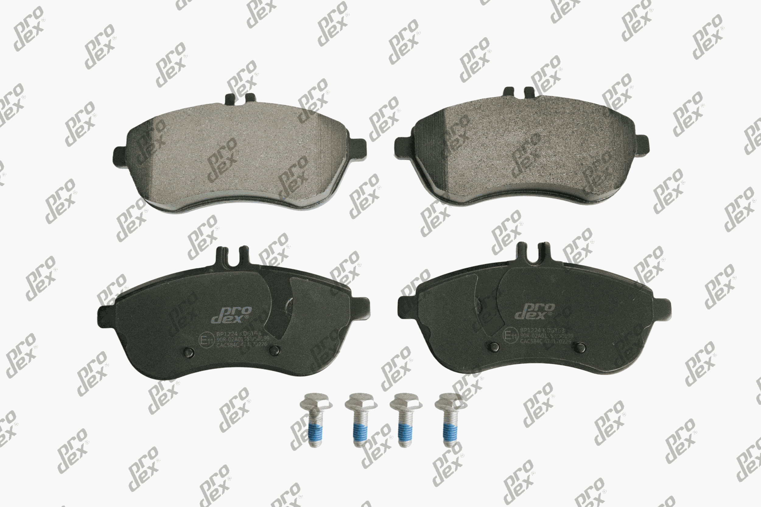 Plaquettes de frein avant (jeu de 4) Prodex BP1224 pour Mercedes-Benz Classe C C, Classe E E