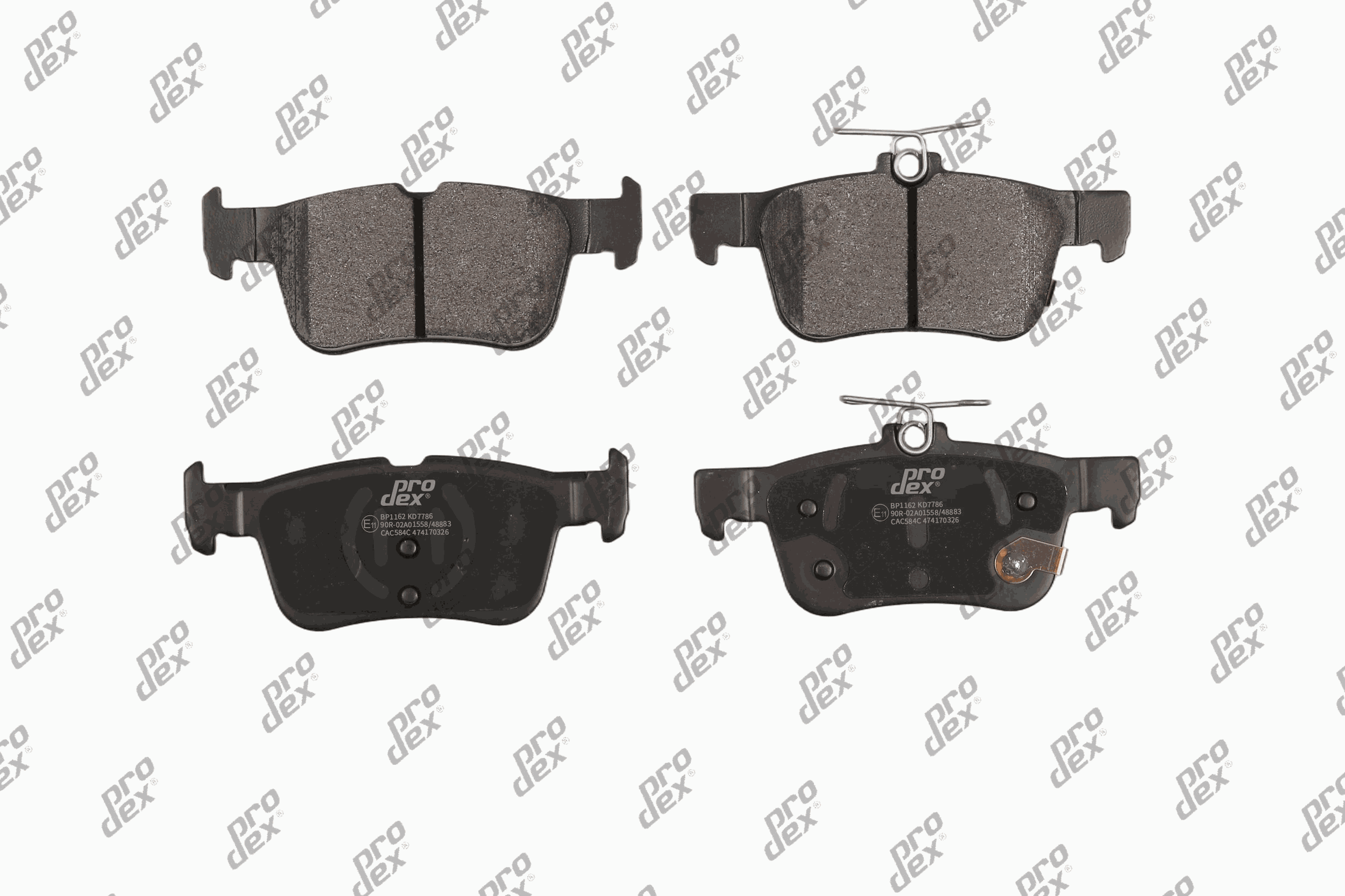 Plaquettes de frein arrière (jeu de 4) Prodex BP1226 pour Ford S-Max, Galaxy III, Mondeo V Turnier