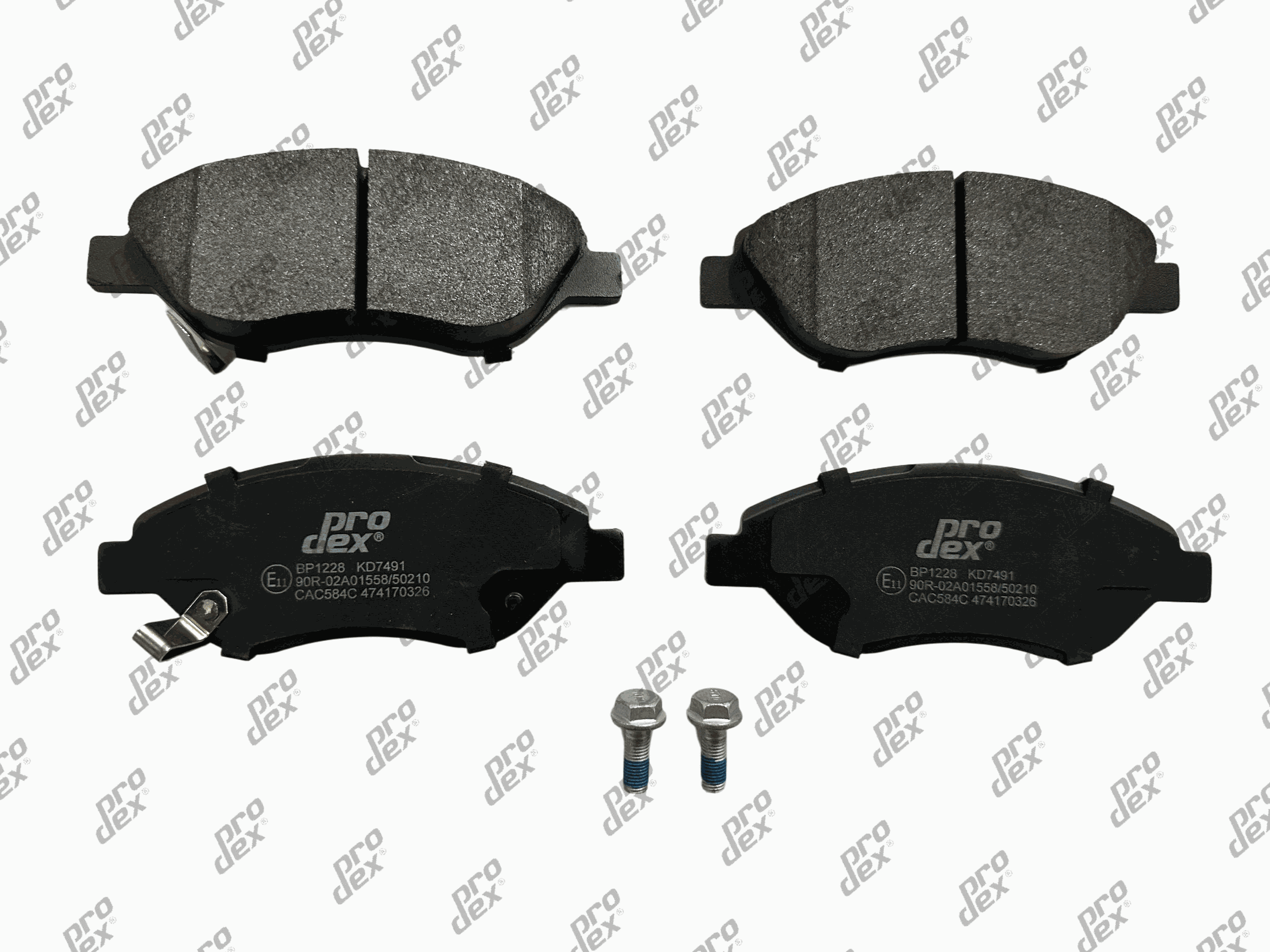 Plaquettes de frein avant (jeu de 4) Prodex BP1228 pour Fiat Tipo