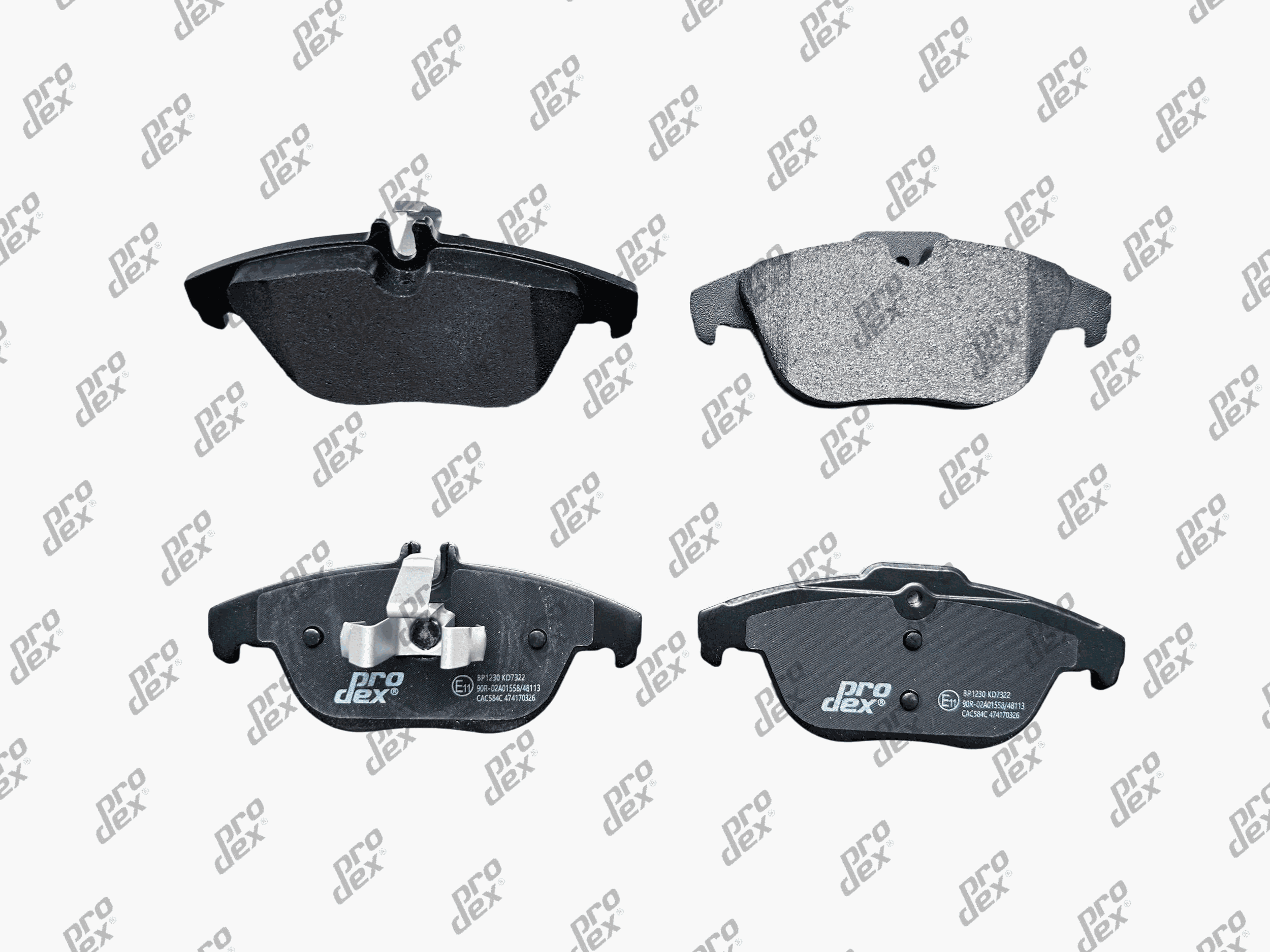 Plaquettes de frein arrière (jeu de 4) Prodex BP1230 pour Mercedes-Benz Classe C C