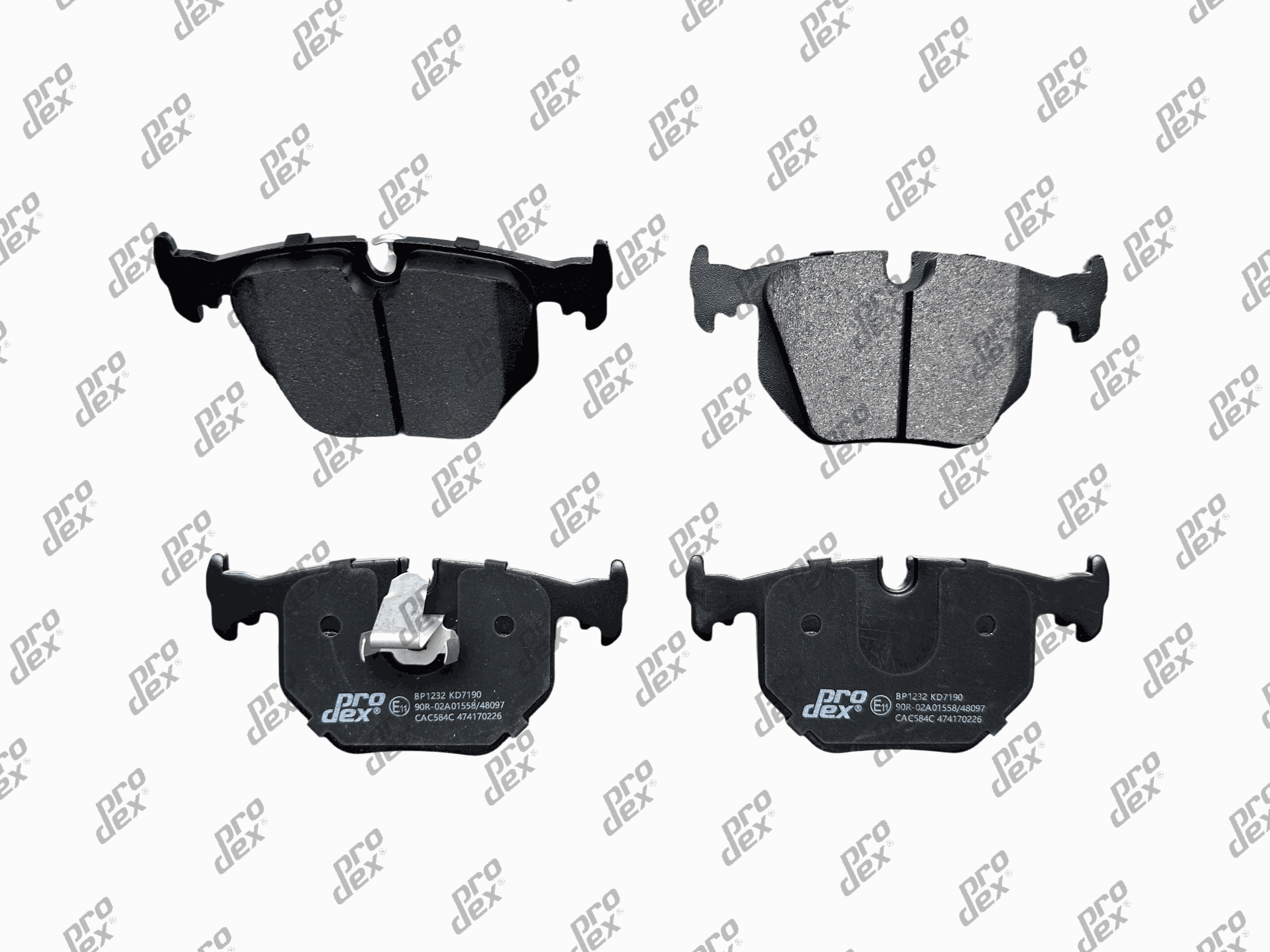 Plaquettes de frein arrière (jeu de 4) Prodex BP1232 pour BMW X3, X5, Série 3