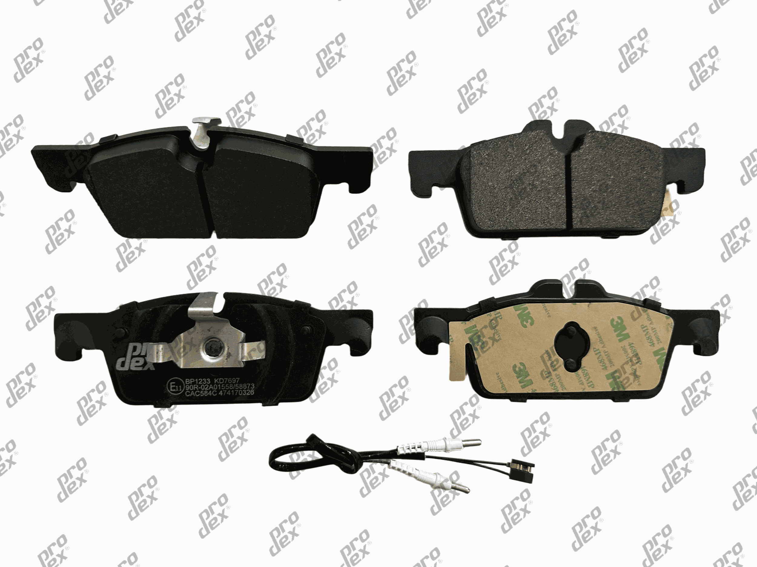 Plaquettes de frein avant (jeu de 4) Prodex BP1233 pour Peugeot 508, 508 I