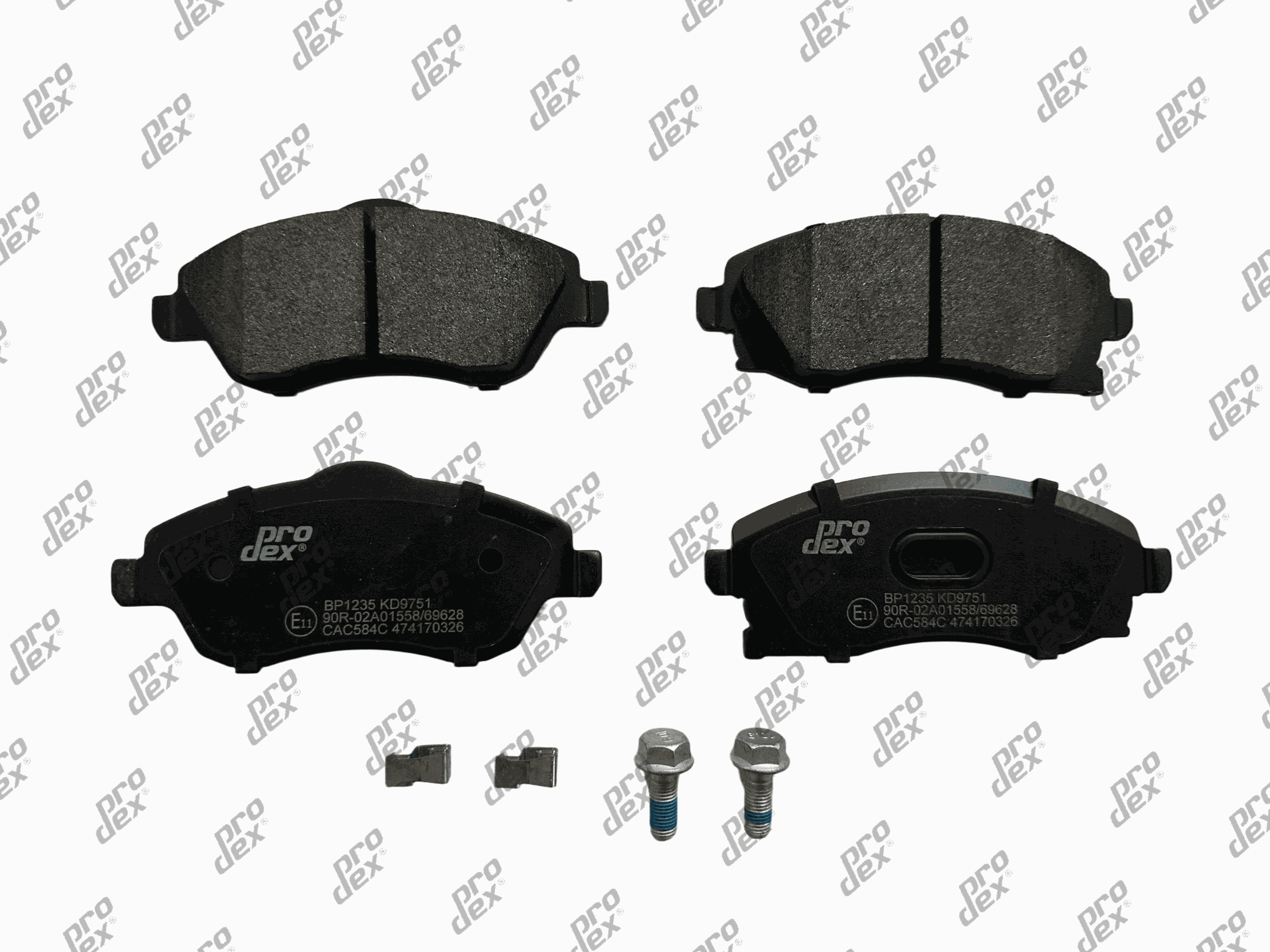 Plaquettes de frein avant (jeu de 4) Prodex BP1235 pour Opel Corsa C