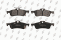 Plaquettes de frein arrière (jeu de 4) Prodex BP1236 pour Toyota Yaris