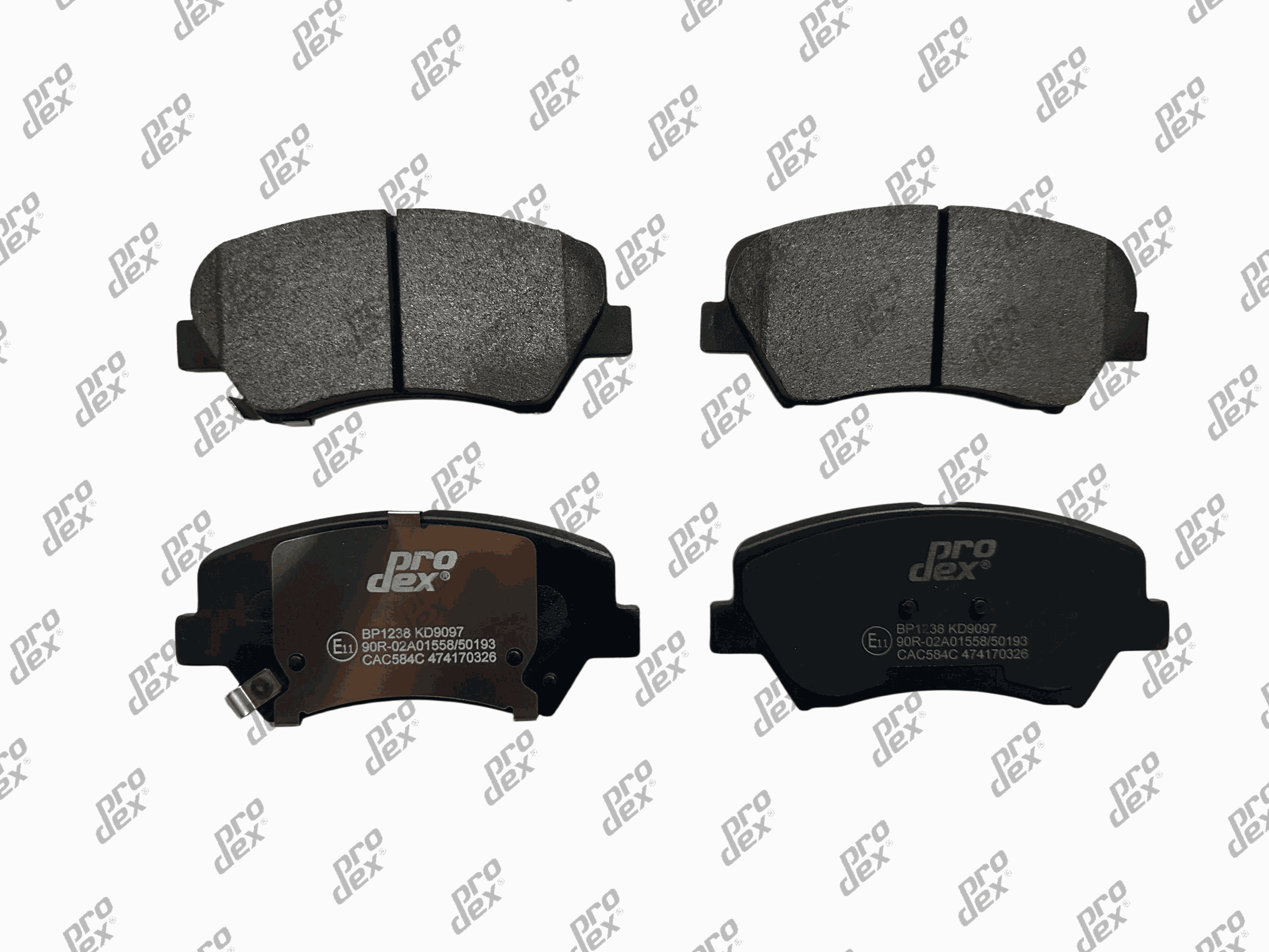 Plaquettes de frein avant (jeu de 4) Prodex BP1238 pour Hyundai i30, Kia Cee'd, Pro Cee'd