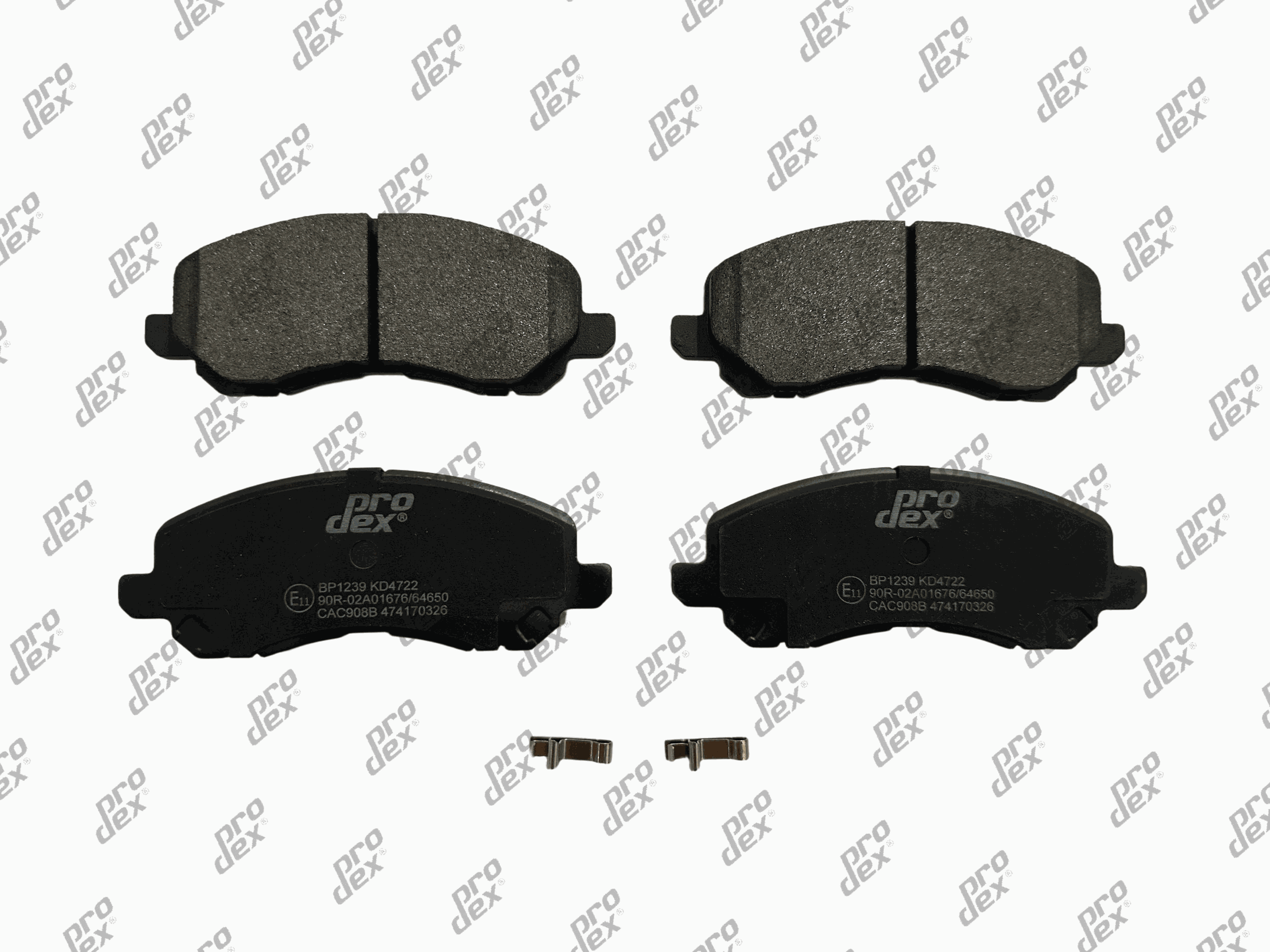 Plaquettes de frein avant (jeu de 4) Prodex BP1239 pour Citroën C4 Aircross, Peugeot 4008, Dodge Caliber