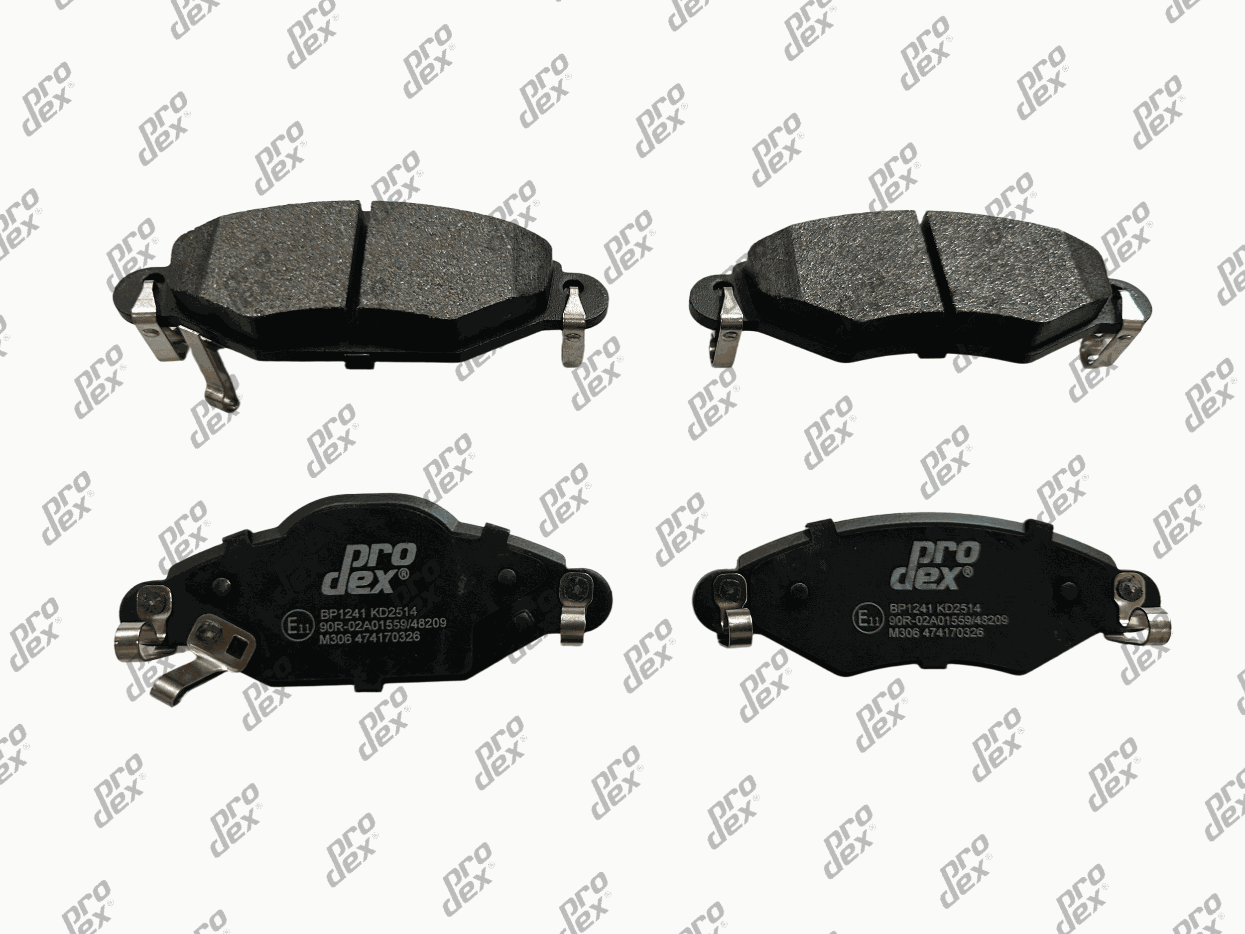 Plaquettes de frein avant (jeu de 4) Prodex BP1241 pour Toyota Yaris