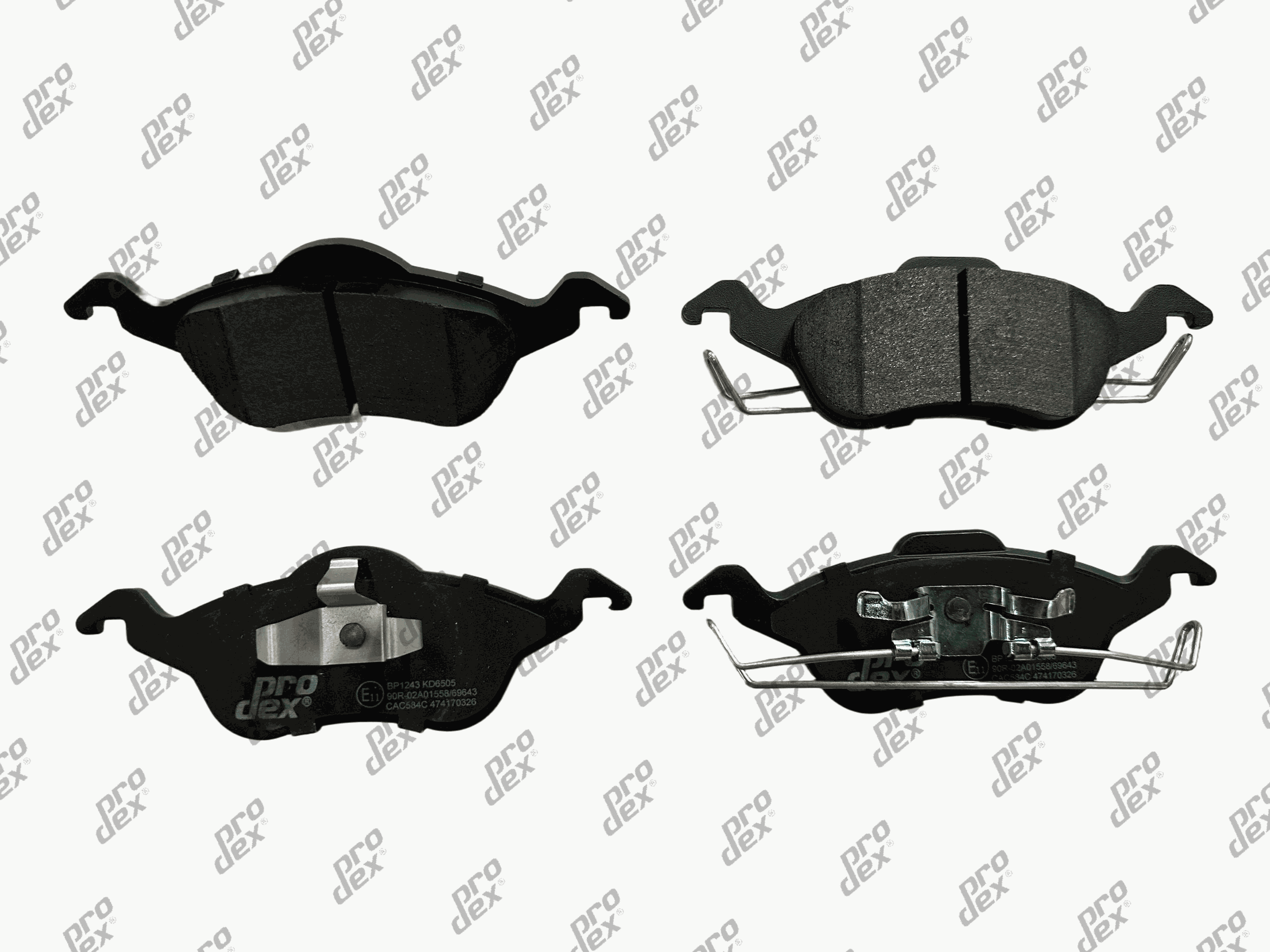 Plaquettes de frein avant (jeu de 4) Prodex BP1243 pour Ford Focus I, Focus I Clipper