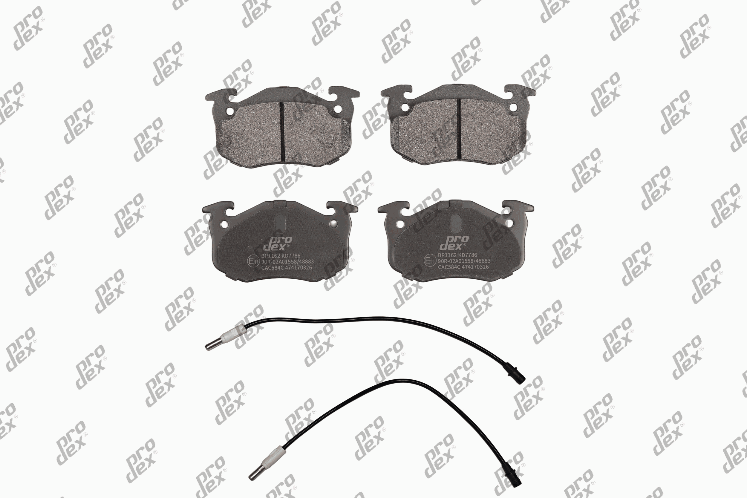 Plaquettes de frein avant (jeu de 4) Prodex BP1250 pour Renault Twingo I, Clio I