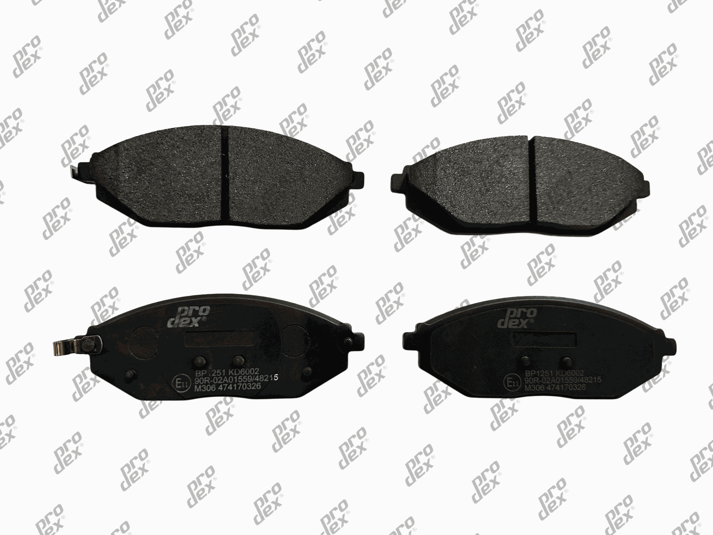 Plaquettes de frein avant (jeu de 4) Prodex BP1251 pour Chevrolet Spark