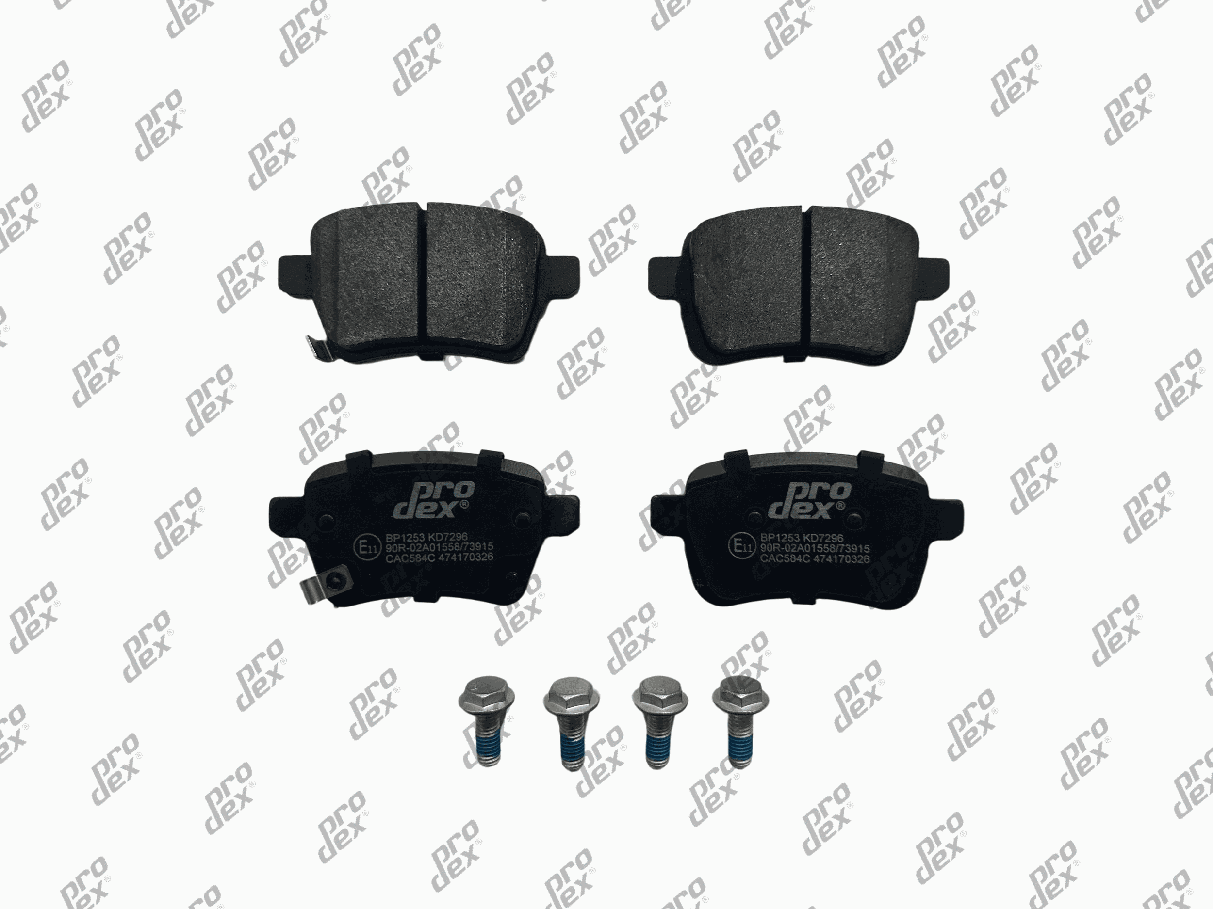 Plaquettes de frein arrière (jeu de 4) Prodex BP1253 pour Opel Corsa E, Adam