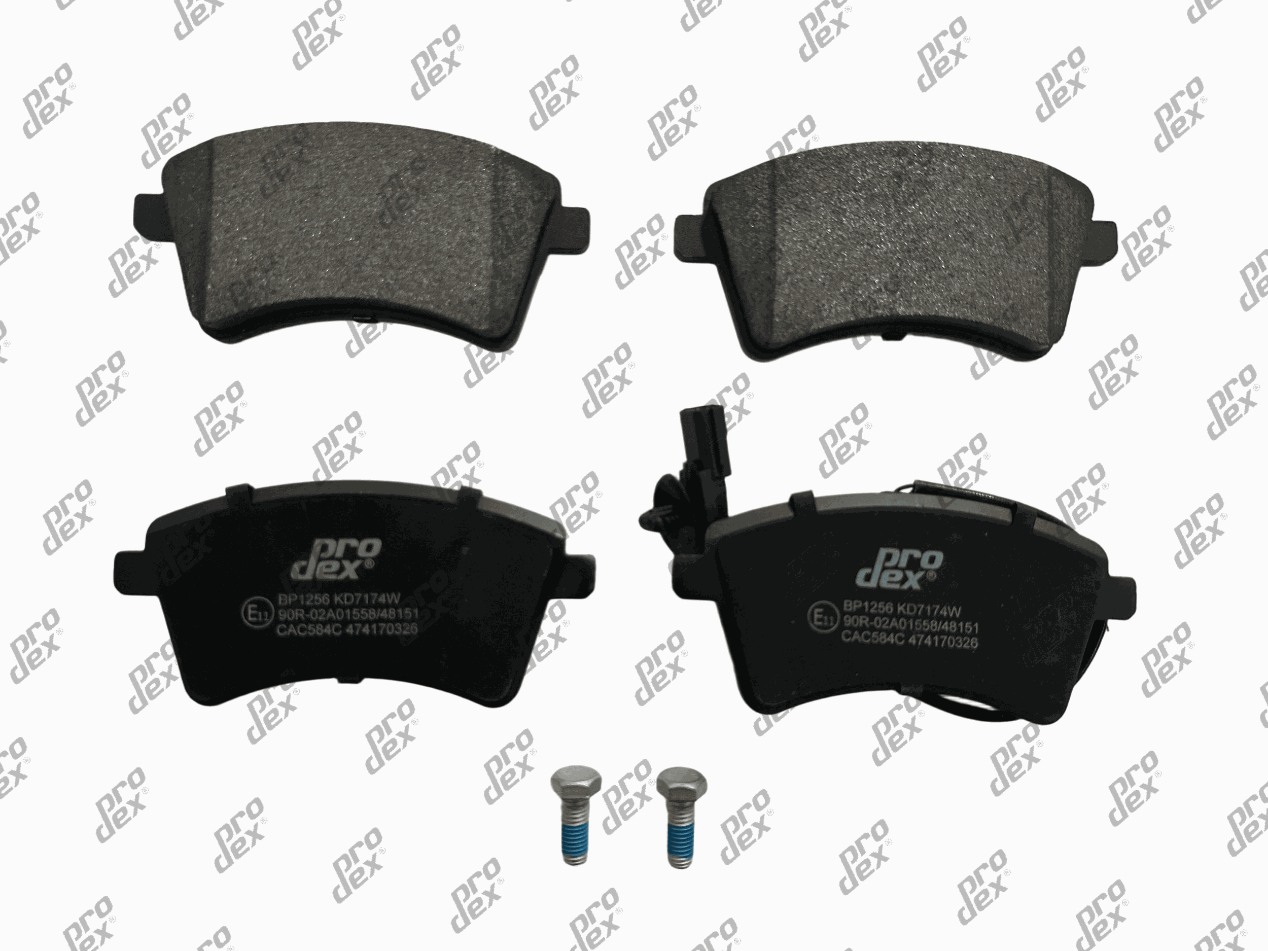 Plaquettes de frein avant (jeu de 4) Prodex BP1256 pour Renault Kangoo Express