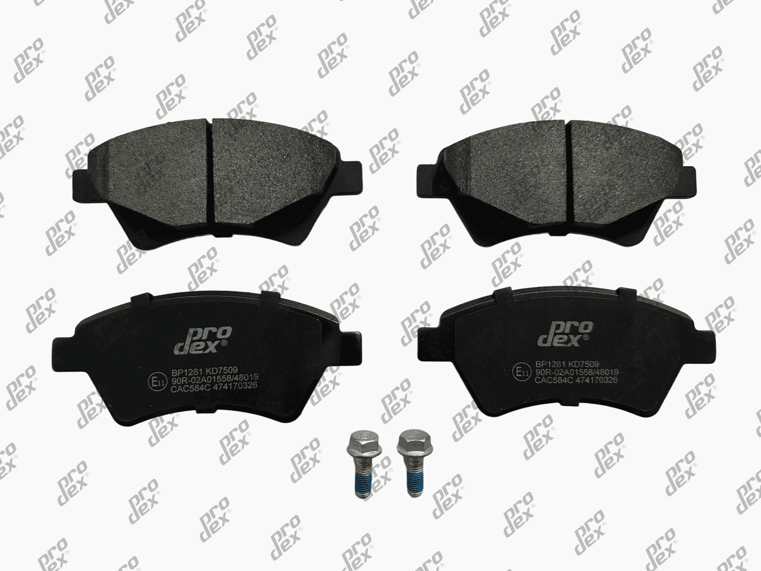 Plaquettes de frein avant (jeu de 4) Prodex BP1261 pour Renault Scénic II, Grand Scénic II, Megane II