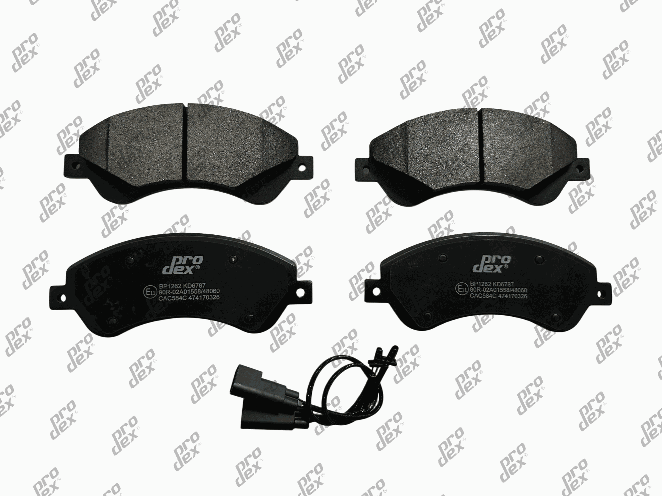 Plaquettes de frein avant (jeu de 4) Prodex BP1262 pour Ford Transit
