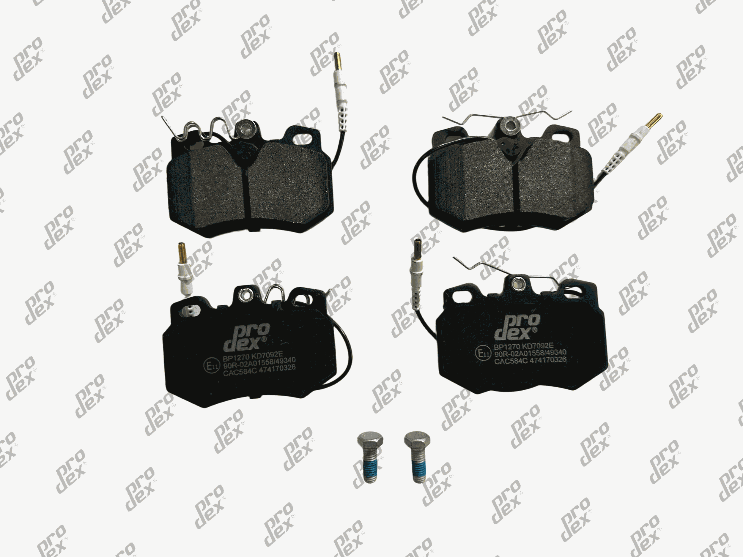 Plaquettes de frein avant (jeu de 4) Prodex BP1270 pour Peugeot 205 II, Citroën C15