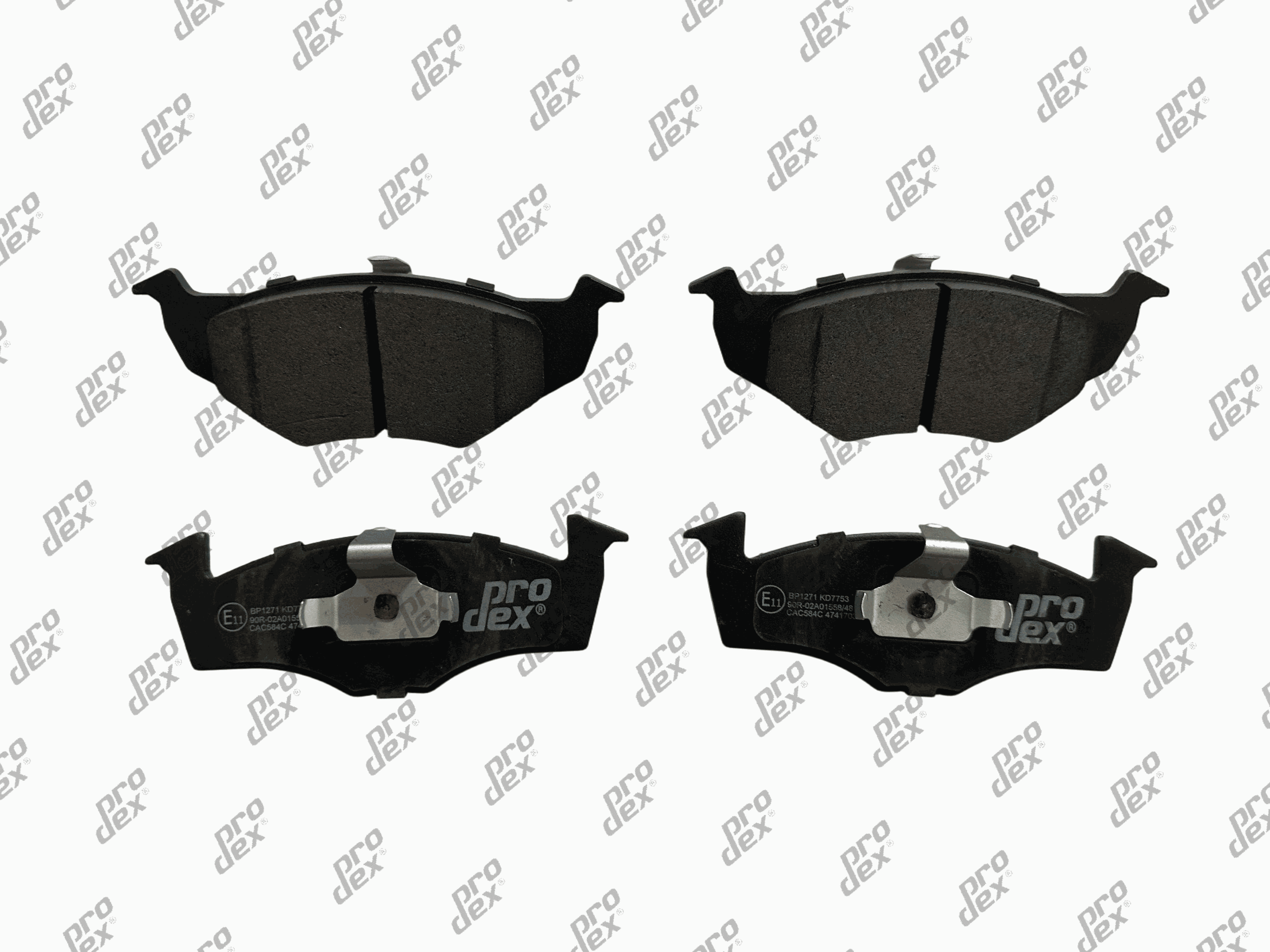 Plaquettes de frein avant (jeu de 4) Prodex BP1271 pour Volkswagen Polo IV, Polo