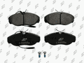 Plaquettes de frein avant (jeu de 4) Prodex BP1278 pour Peugeot Boxer, Citroën Jumper I, Fiat Ducato