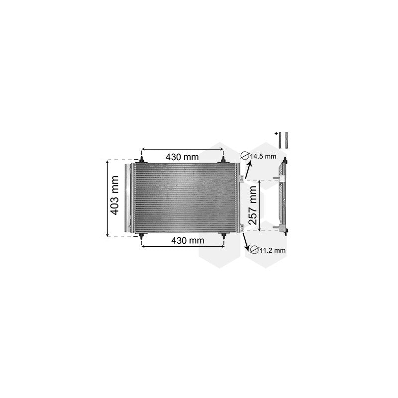 Condenseur de climatisation 1.2 THP / 1.6i / 1.6 VTi / 1.6 HDi Citroën Berlingo 2008-2018