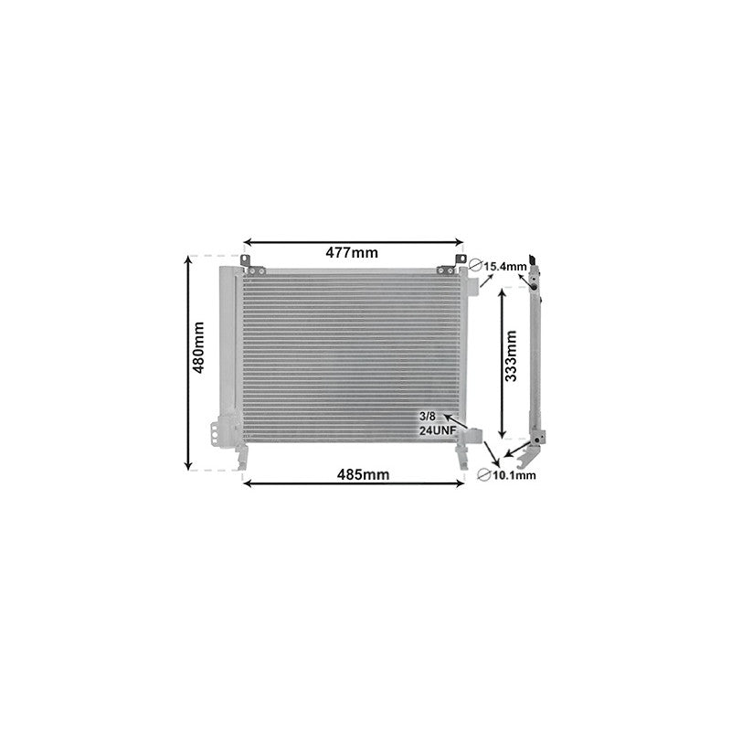Condenseur de climatisation 1.2i MT Nissan Micra K13 2010-2017