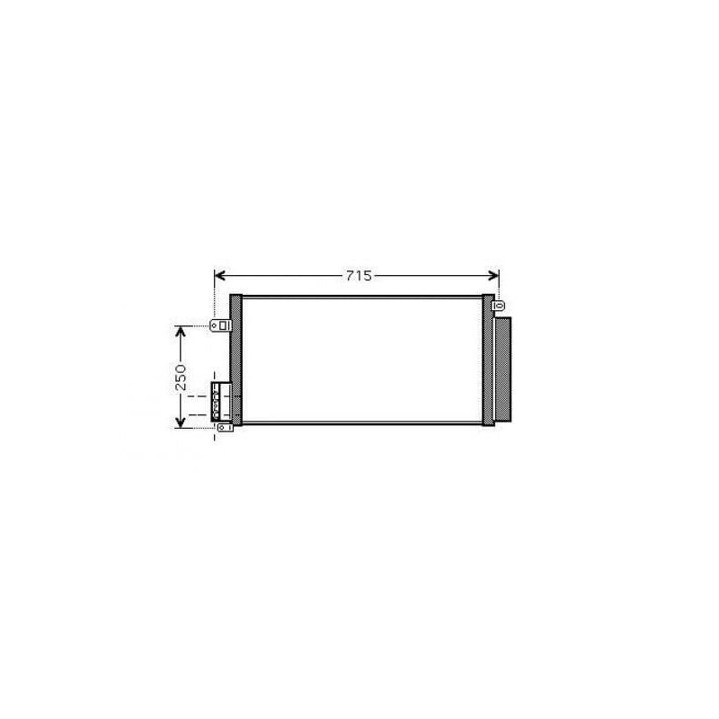 Condenseur de climatisation 1.3 D / 1.6 D / 1.9 D Fiat Grande Punto depuis 2005